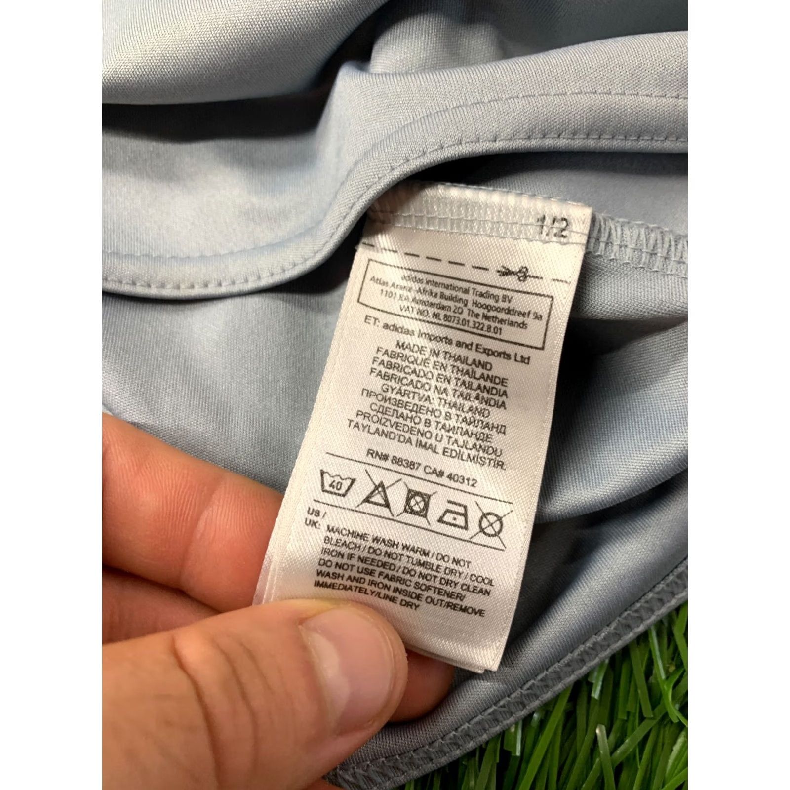 Adidas ADIDAS PERFORMANCE FOOTBALL SHIRT JERSEY M adult gray and white 2016 Entrada Football Mens Shirt Size US M / EU 48-50 / 2 - 7 Thumbnail