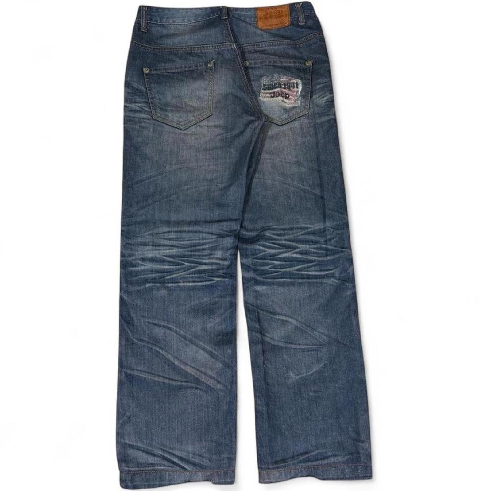 Jeep Vintage jeep dirty shade denim jeans Size 30" / US 8 / IT 44 - 1 Thumbnail