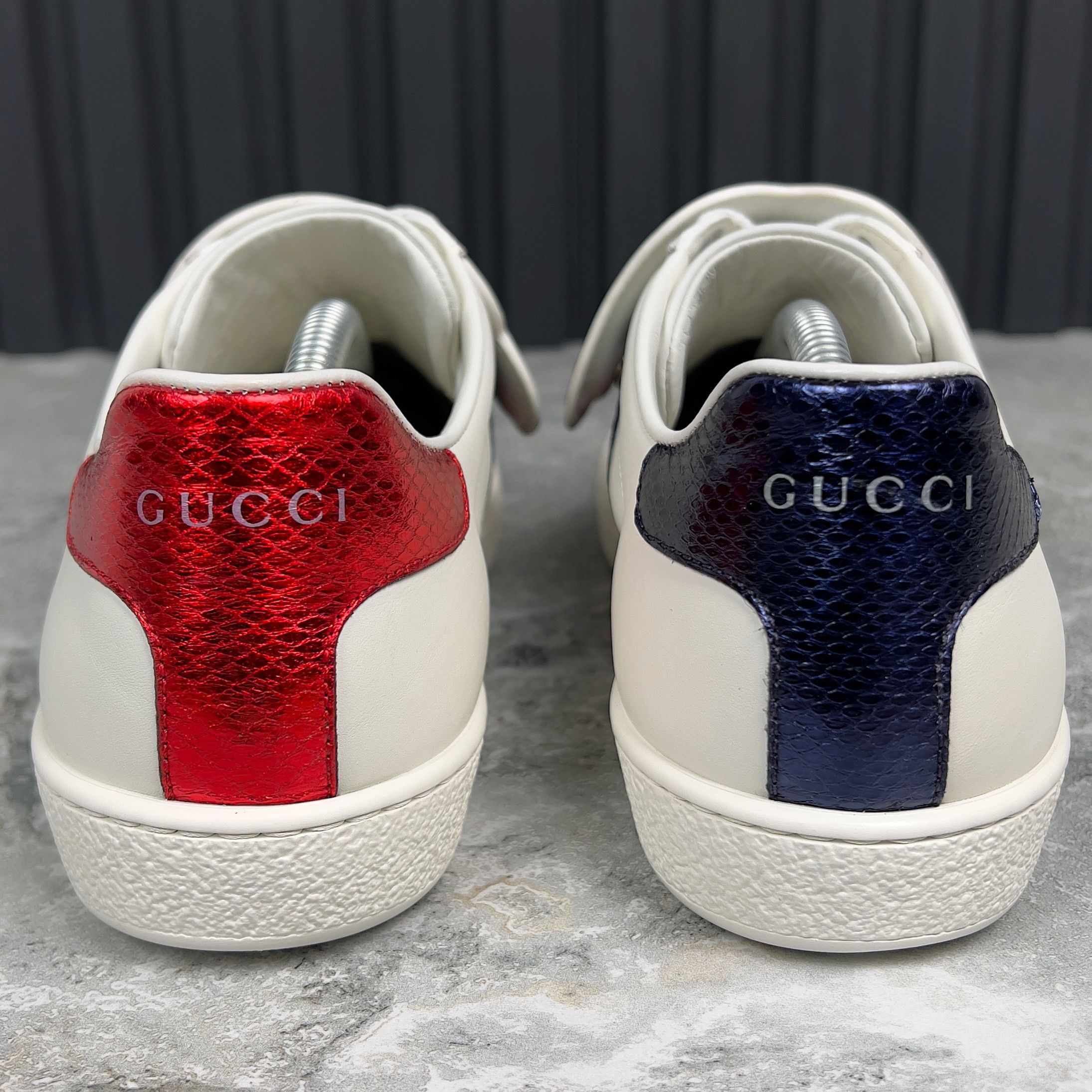 Gucci Ace Sneakers Blind For Love Patch Web Leather Size US 8 / IT 38 - 6 Thumbnail