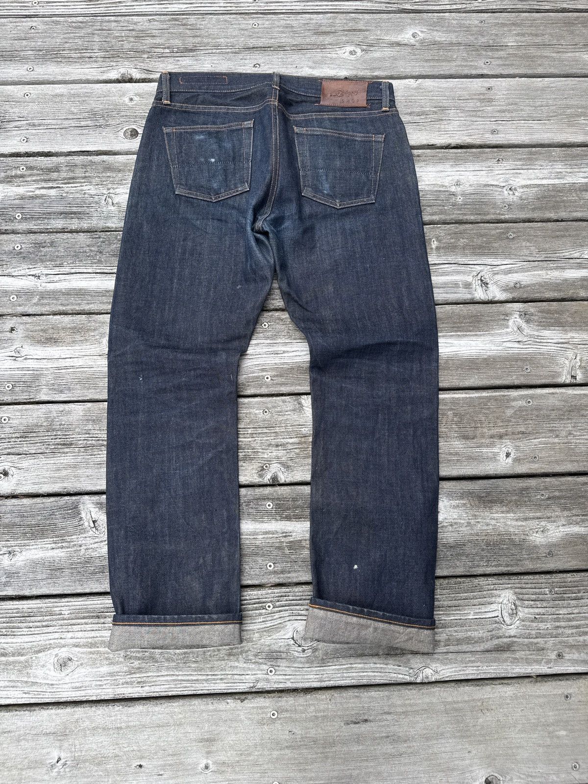 Designer × Japanese Brand × Jean Shop Jean shop slim cut raw selvedge denim Size US 32 / EU 48 - 4 Thumbnail