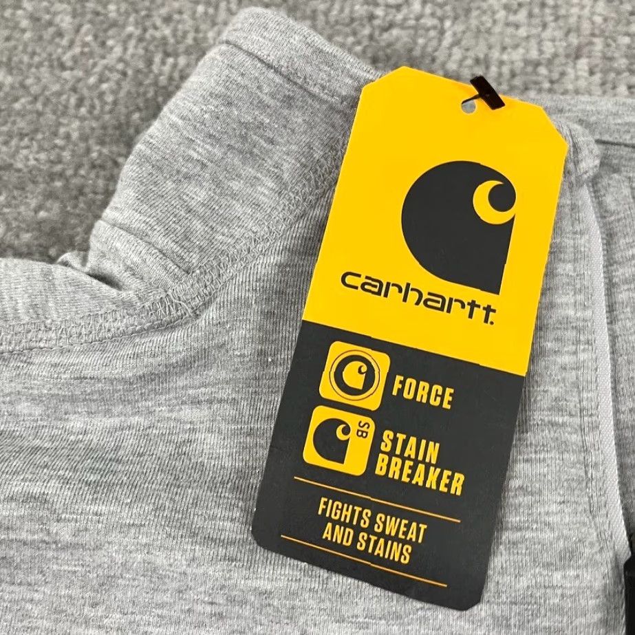 Carhartt Carhartt Force Men 2XL Gray Relaxed Midweight Quarter Zip Mock Neck T-Shirt Long Size US XXL / EU 58 / 5 - 5 Thumbnail