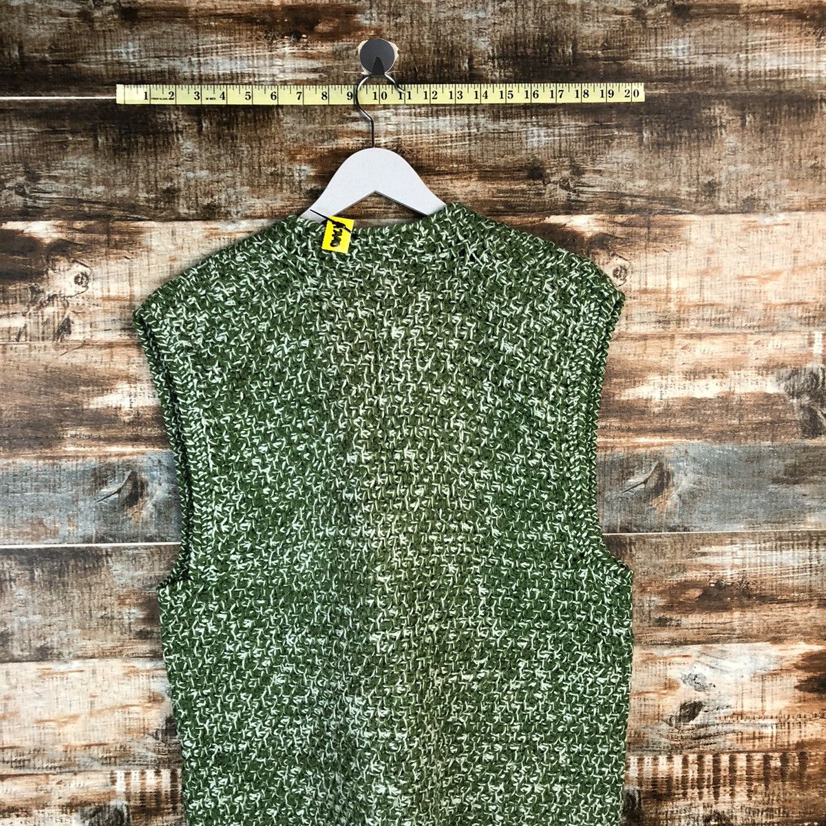 Handmade Hand Made vintage Green Vest Knitwear #A2190 Size US M / EU 48-50 / 2 - 11 Thumbnail
