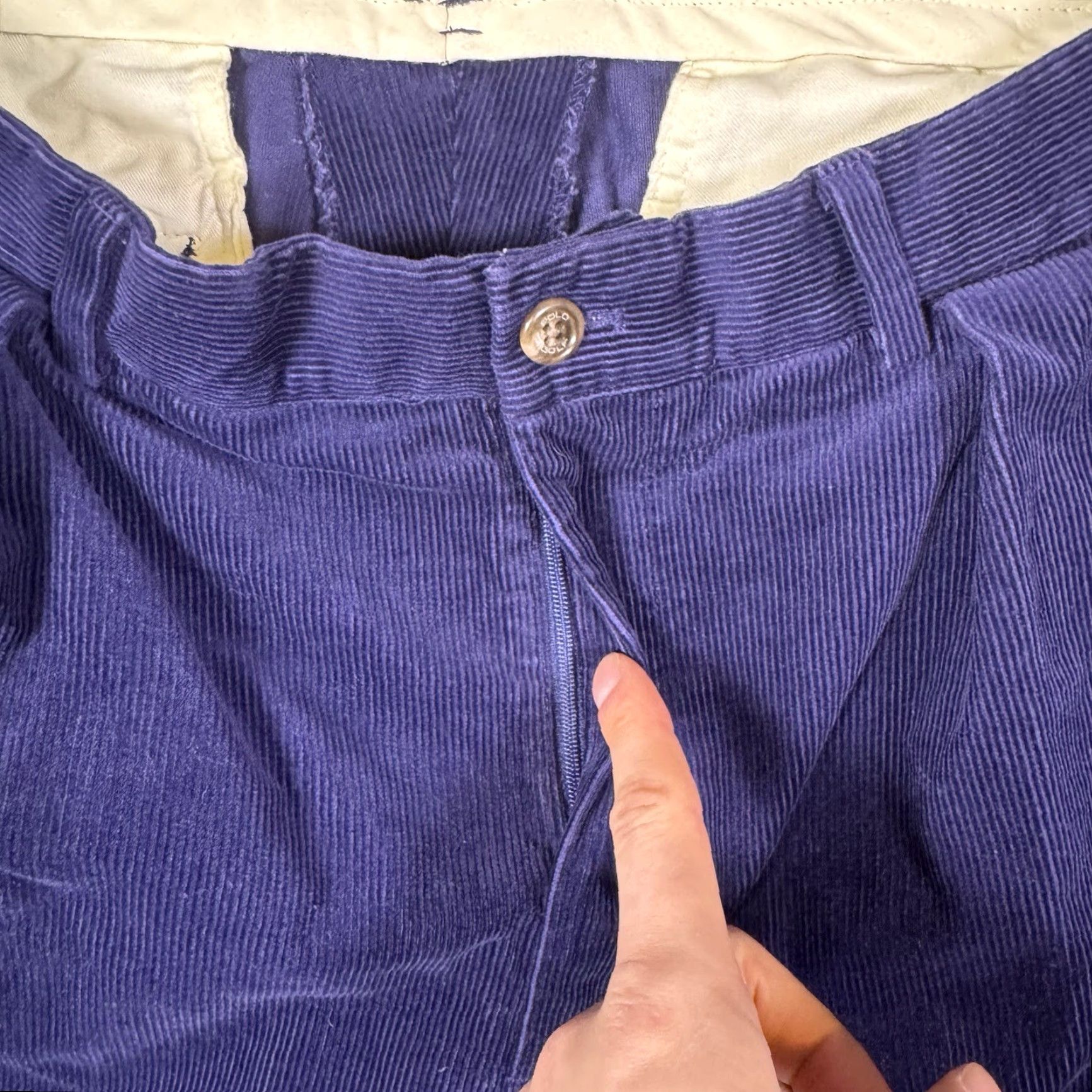 Polo Ralph Lauren VINTAGE Polo Ralph Lauren Pants Men 36x34 Corduroy 90s Chino Trouser Golf Crest Wale VTG Size US M / EU 48-50 / 2 - 5 Thumbnail