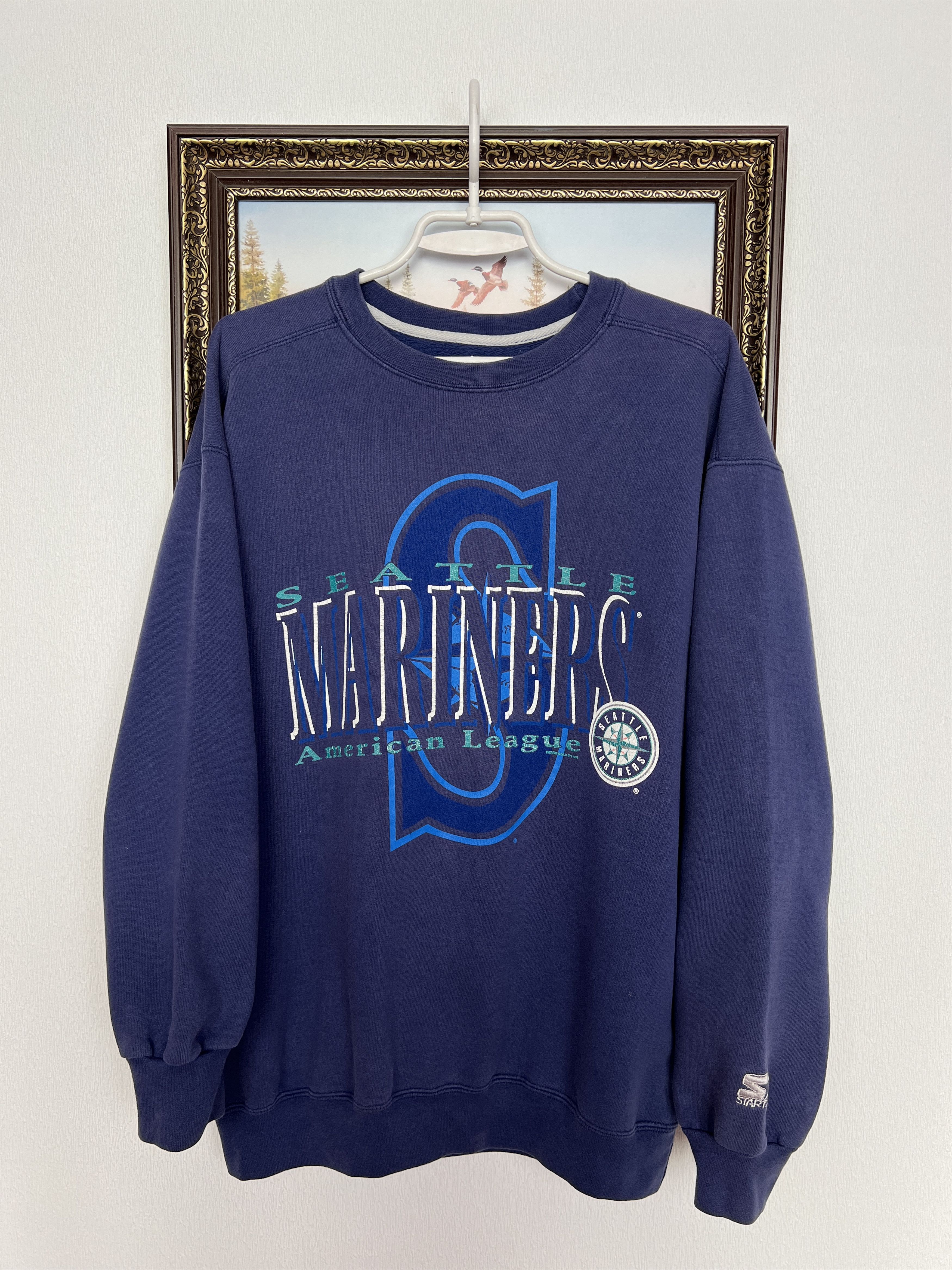 Starter Vintage 90's Seattle Mariners Crewneck Sweatshirt MLB Size US M / EU 48-50 / 2 - 1 Thumbnail