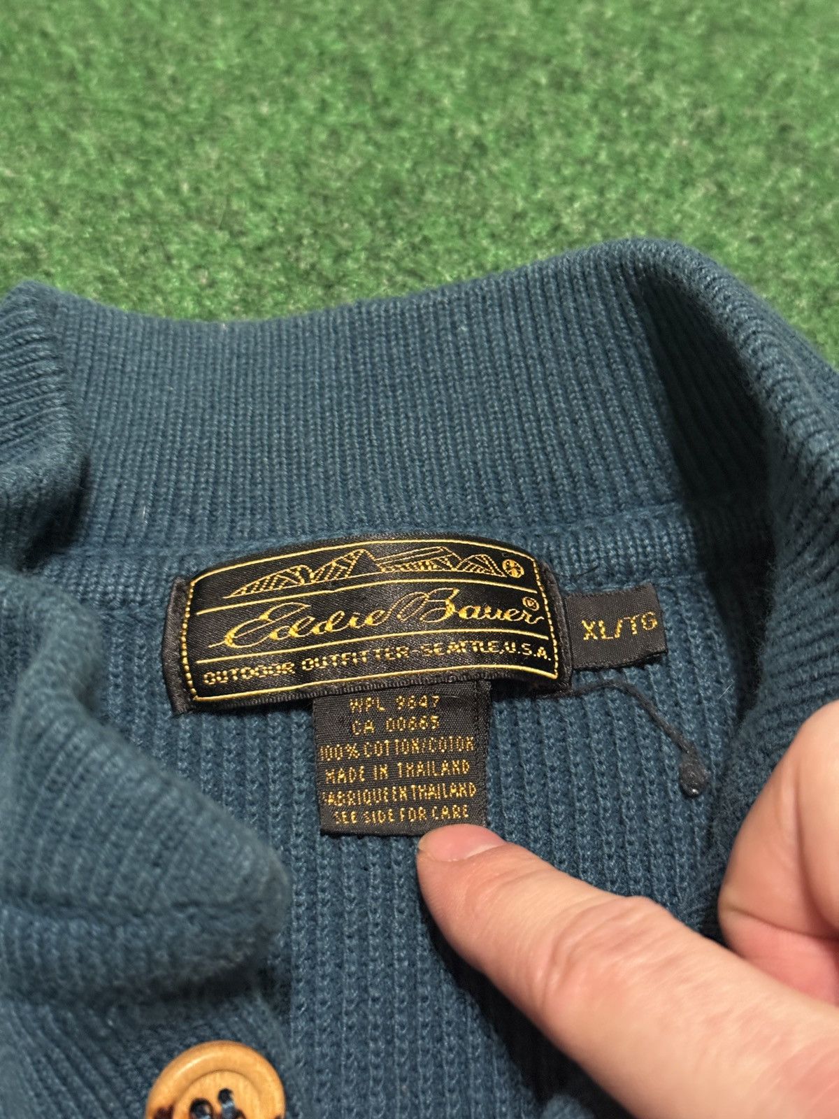 Eddie Bauer Vintage Eddie Bauer Cotton Button Up Knit M/L 21x25 Sweater Size US M / EU 48-50 / 2 - 3 Thumbnail