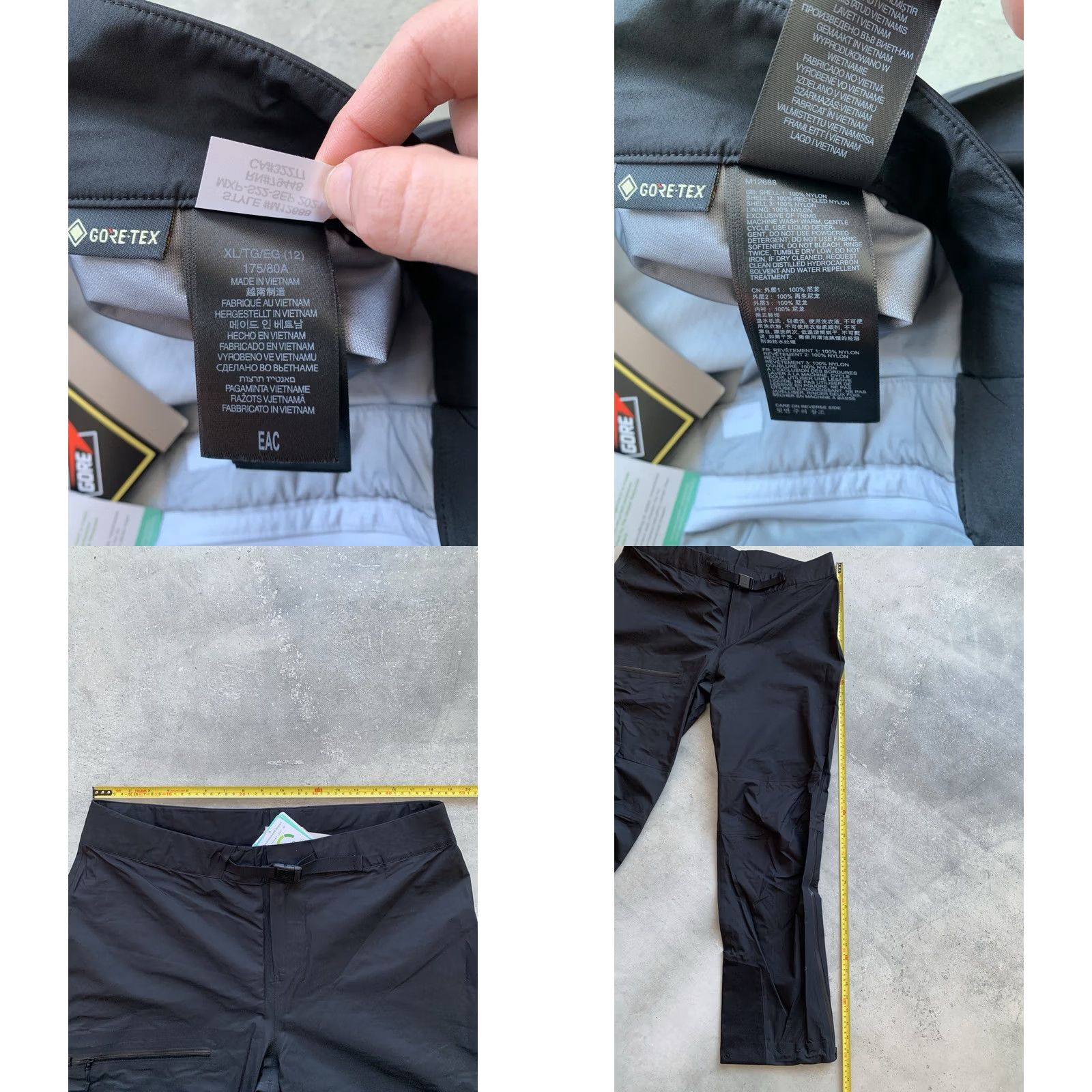 Marmot MARMOT MITRE PEAK 3L GORE TEX Shell MOUNTAINEERING Pants Women’s XL Black Rain Pants Womens Size 40" / US 18 - 8 Thumbnail