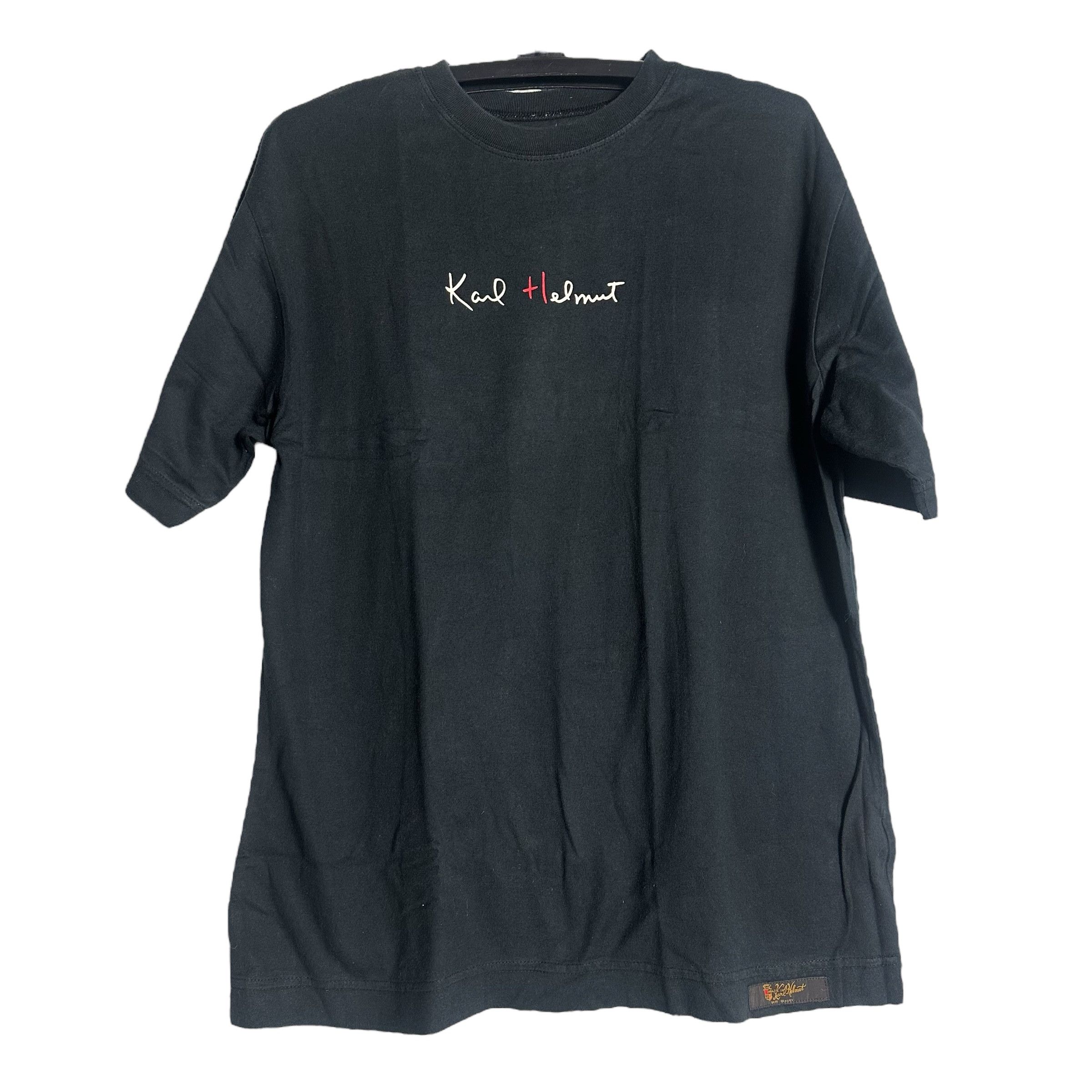 Karl Helmut 🔥RARE🔥Vintage Karl Helmut Spell Out T-shirt Size US L / EU 52-54 / 3 - 1 Thumbnail