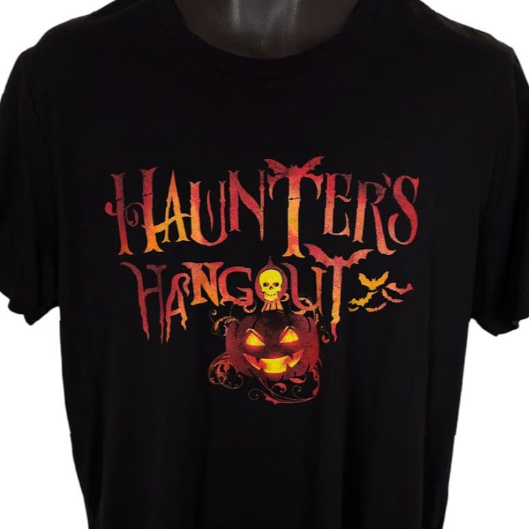 Alife Haunters Hangout T Shirt Mens Large Black Haunters For Life Halloween Canvas Crew Neck Short Sleeve Cotton Blend Double-Sided Print Size US L / EU 52-54 / 3 - 2 Thumbnail