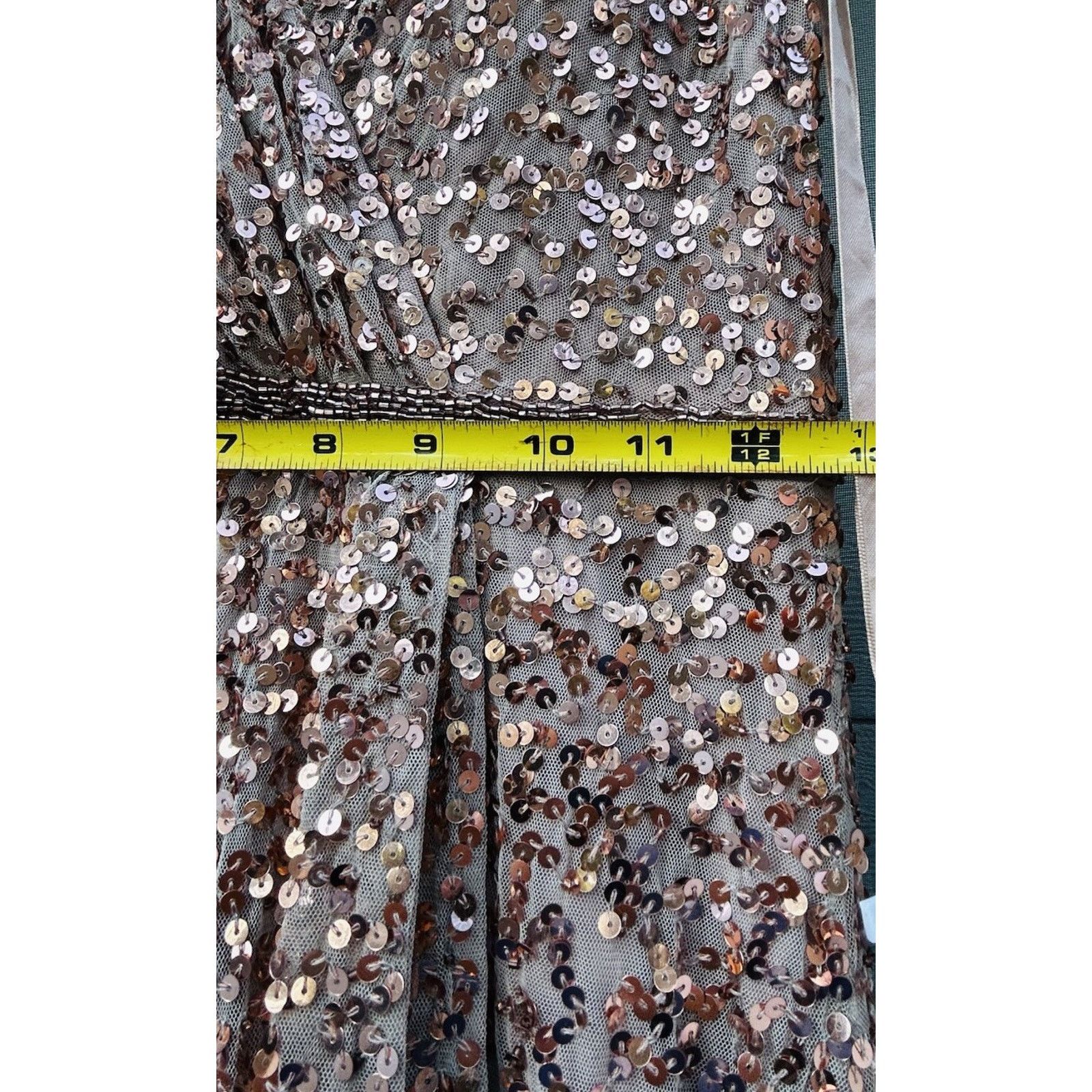 Other Mac Duggal V-Neck Slit Sequined Wrap Gown Size 4 Rose Copper Size S / US 4 / IT 40 - 12 Thumbnail