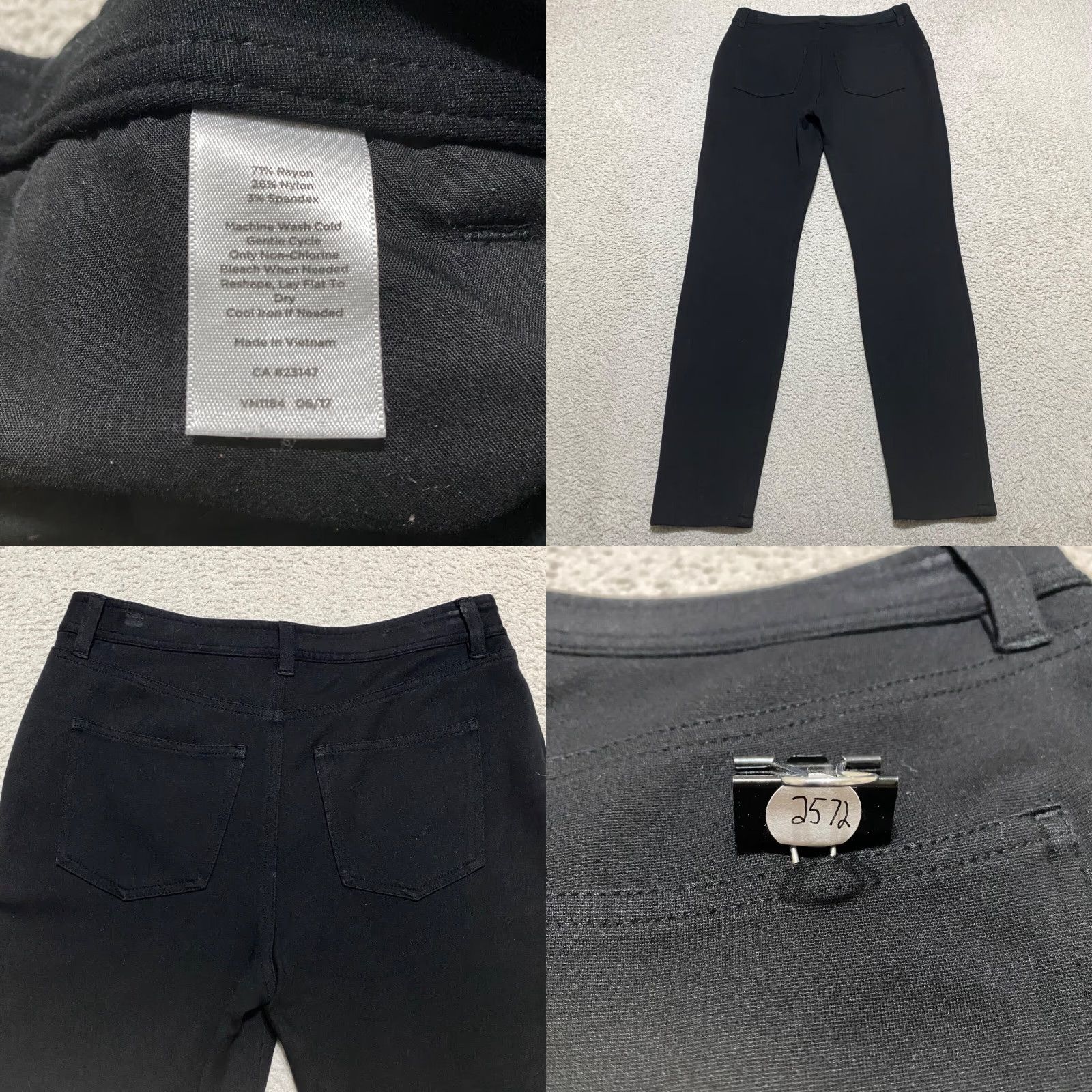Talbots Talbots Pants Womens 4 Black Jegging Skinny Ankle Mid Rise Inseam 29 Inseam 29 Color Black Brand Talbots Size 4 Department Women Style Jegging Size 28" / US 6 / IT 42 - 8 Thumbnail