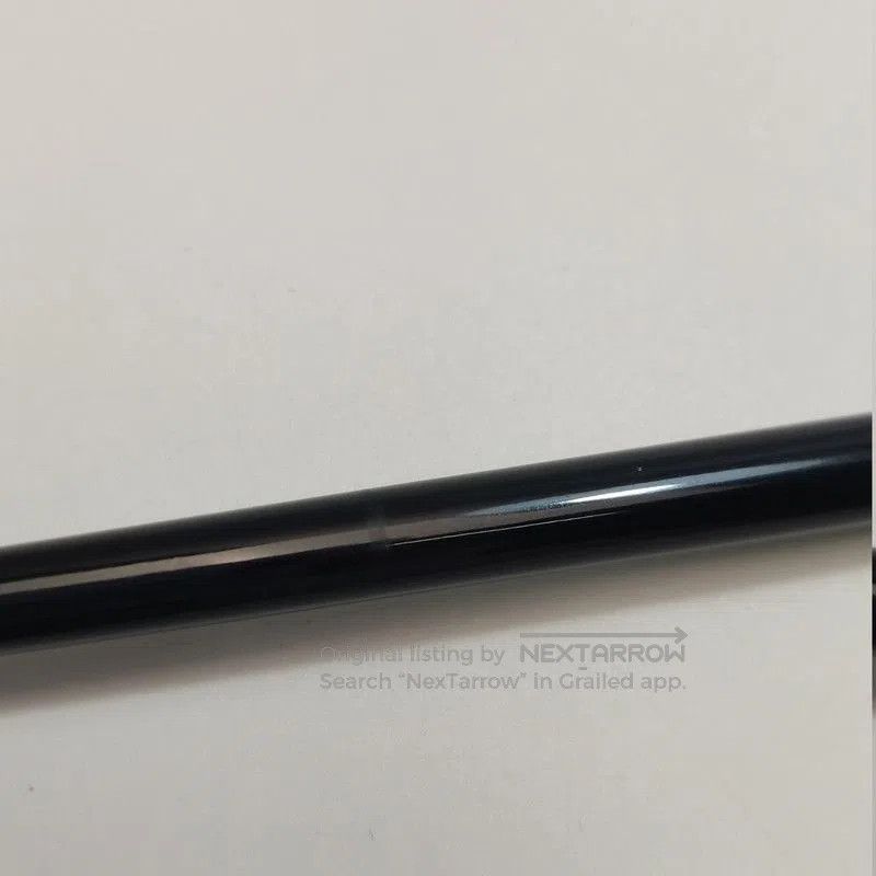 Prada Prada Black Leather Triangle Logo Hairpin. Size ONE SIZE - 3 Thumbnail