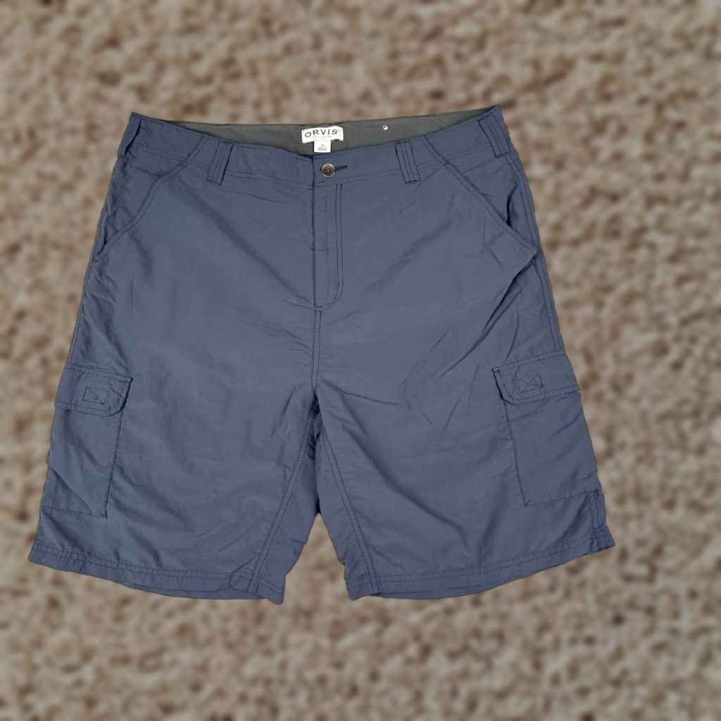 Orvis Orvis Shorts Men Blue Cargo 100% Nylon Hiking Camping Fishing 40x10 Mens Size US 40 / EU 56 - 1 Thumbnail