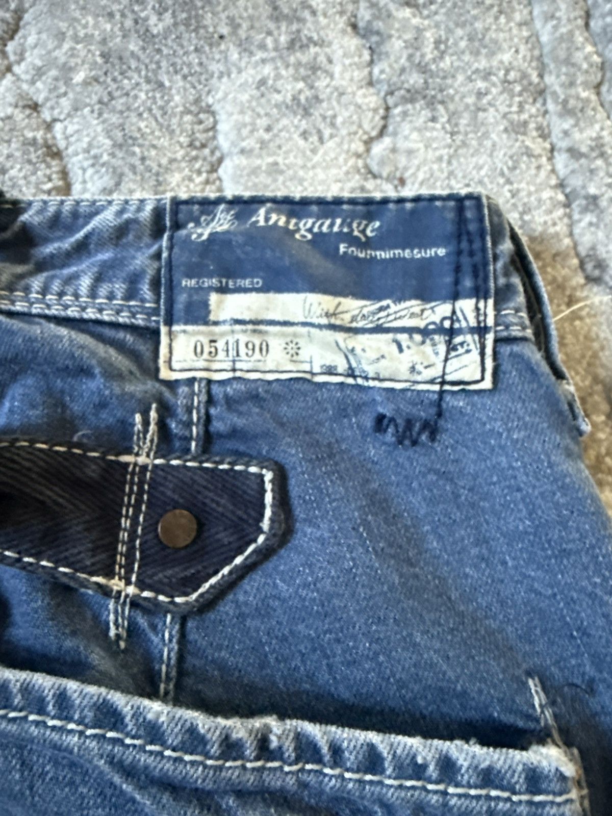 Beauty Beast 2000s Antgauge Japan Buckle Back Baker Denim Pants Size US 28 / EU 44 - 20 Thumbnail