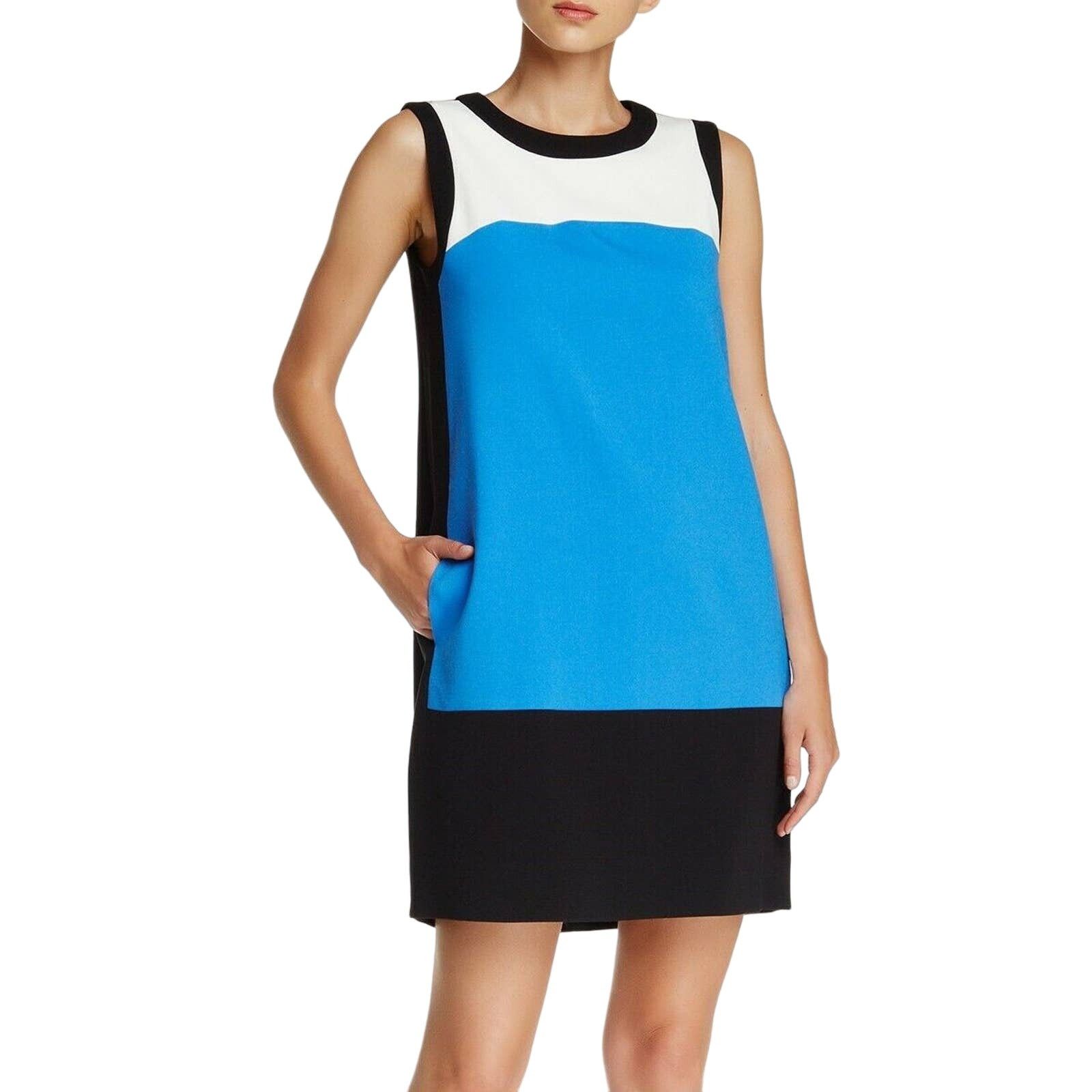 Kate Spade KATE SPADE Maysie Colorblock Shift Dress MOD Blue Black Size S / US 4 / IT 40 - 1 Thumbnail