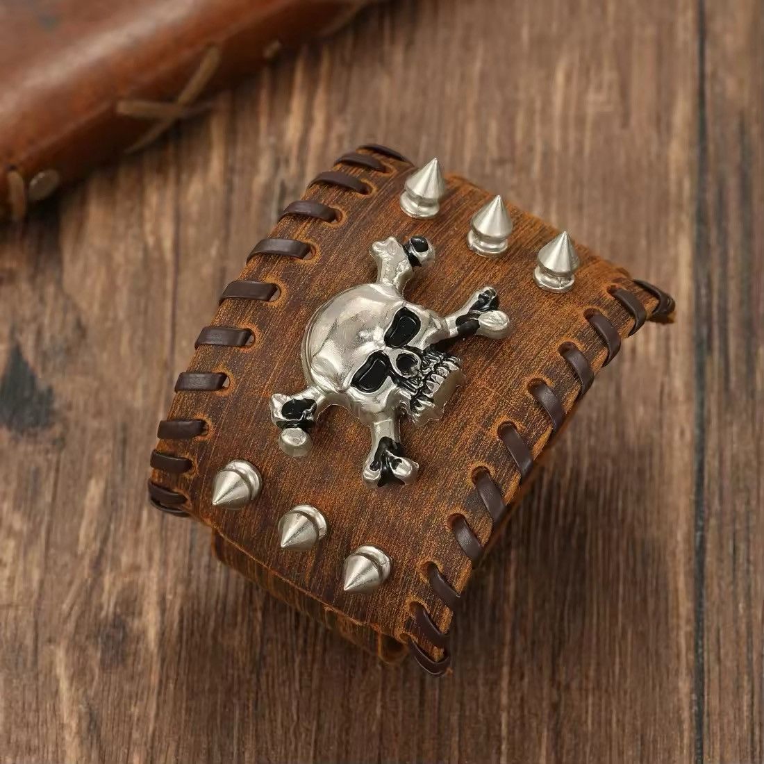 Jewelry Punk Skull Wristbands Size ONE SIZE - 3 Thumbnail