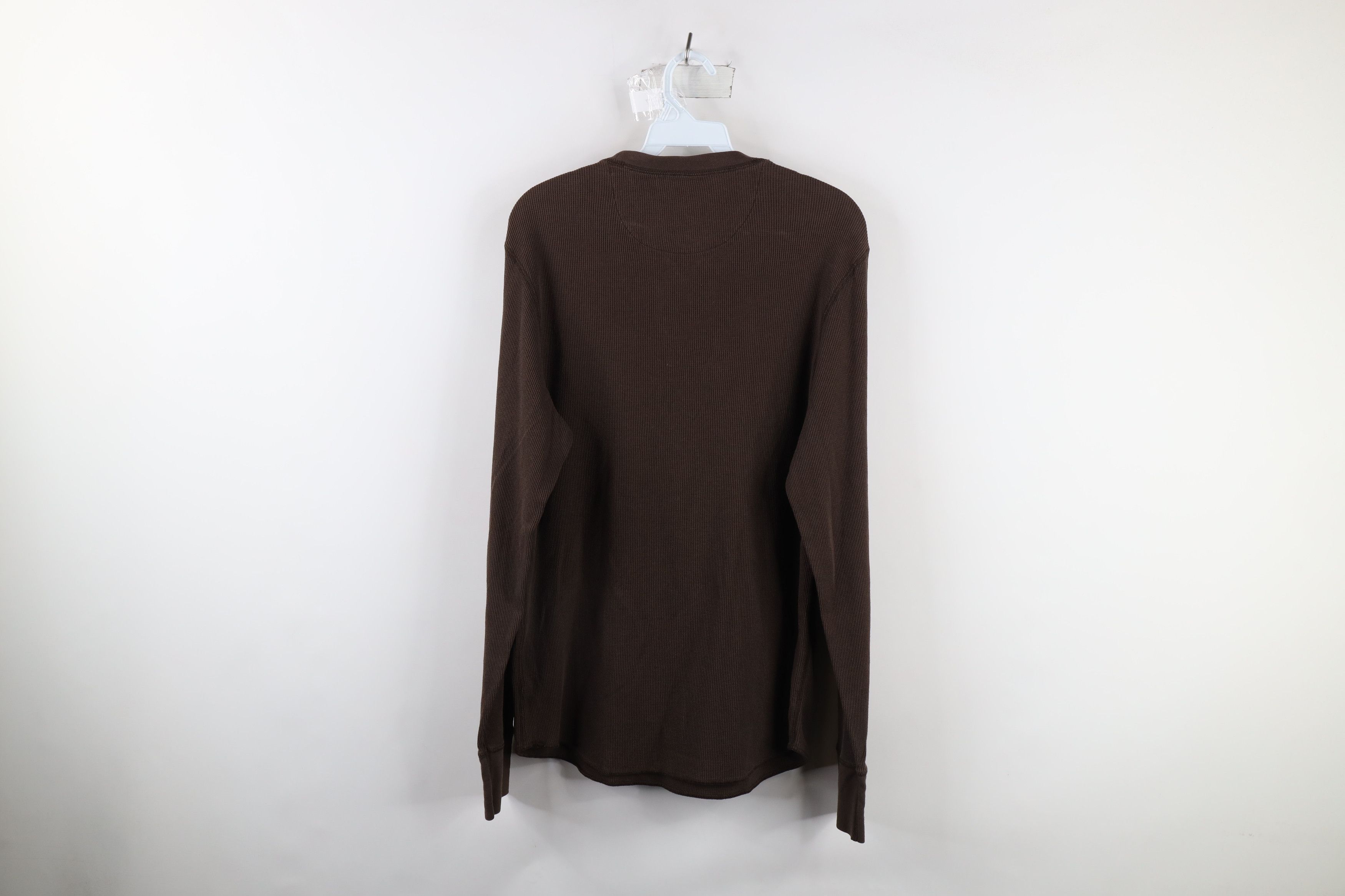 Gap × Vintage Vintage Gap Thermal Waffle Knit Long Sleeve T-Shirt Brown Size US M / EU 48-50 / 2 - 7 Thumbnail