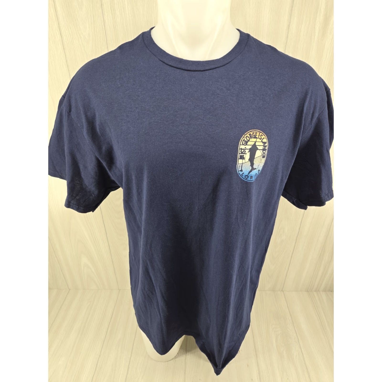 Delta ST GEORGE ISLAND FLORIDA SHORT SLEEVE T-SHIRT XL BLUE Unisex Adults Shirt Mens Womens Size US XL / EU 56 / 4 - 3 Thumbnail