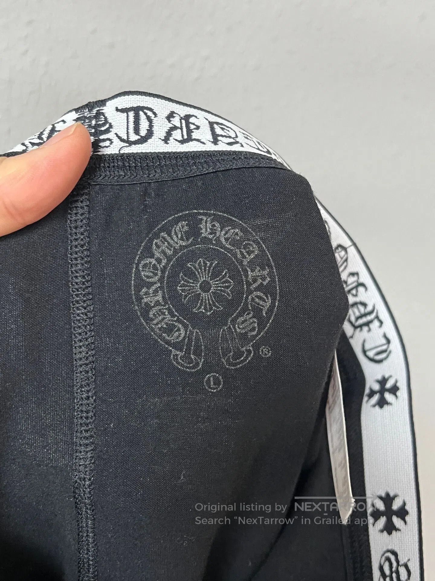 Chrome Hearts Black Yoga Pants Size L.