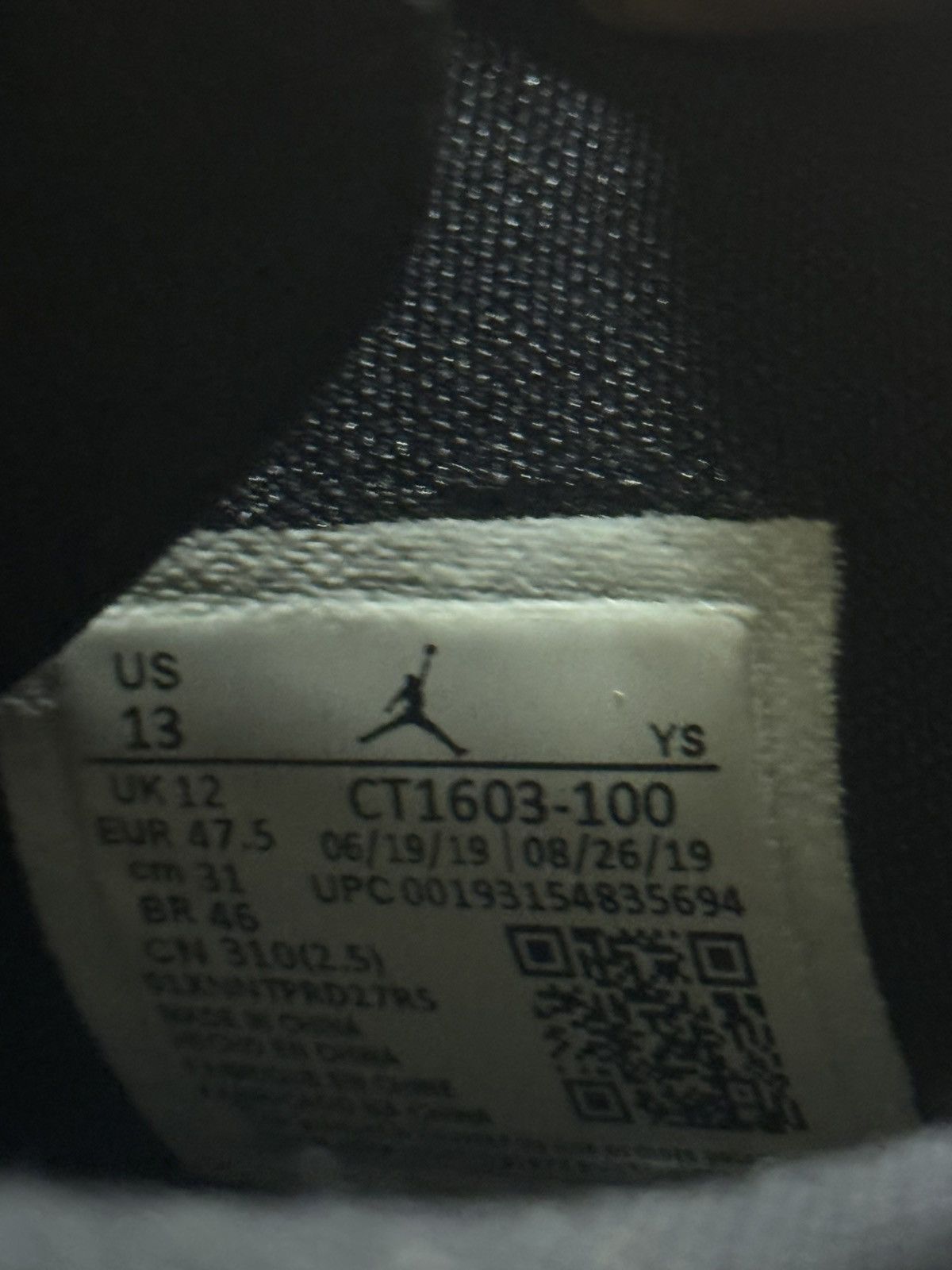 Jordan Brand Air Jordan B'Loyal 'White Black Gold' CT1603-100 Size US 13 / EU 46 - 9 Thumbnail
