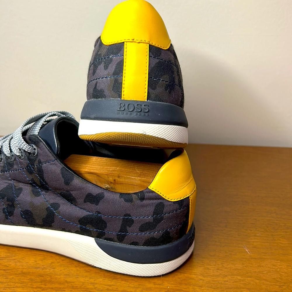 Hugo Boss Canvas Leopard Mix with Leather Sneaker - Hugo Boss - sz 42 Size US 8.5 / EU 41-42 - 3 Thumbnail