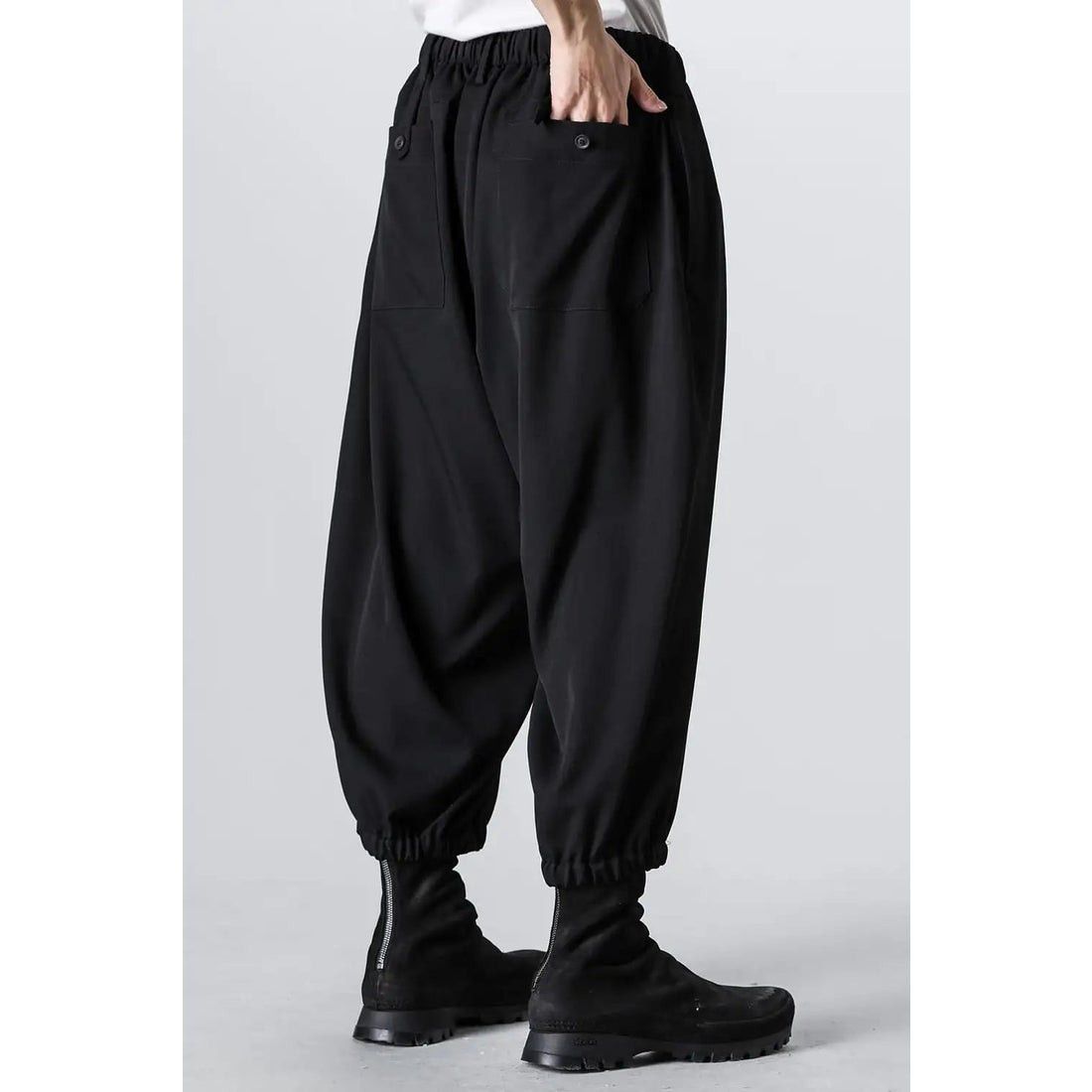 Yohji Yamamoto Yohji Yamamoto Pour Homme - Gathered 9 Part Length Pants Size US 30 / EU 46 - 8 Thumbnail