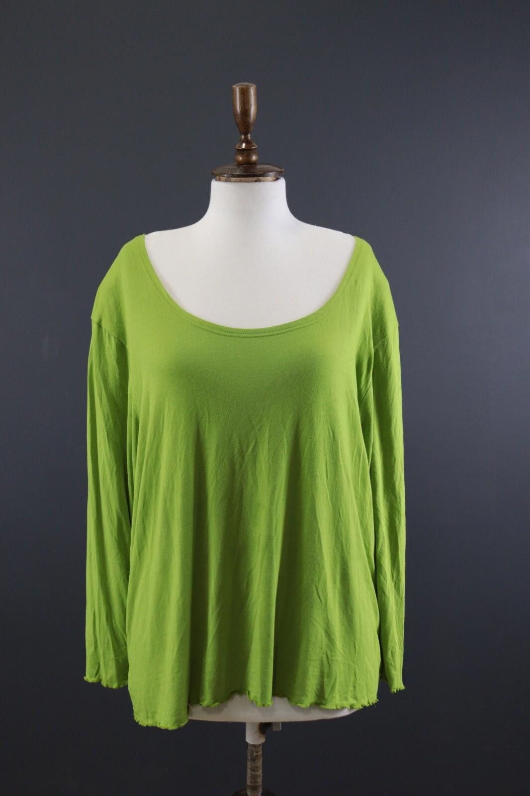 Designer Gudrun Sjoden Green Boat Beck Pullover Blouse Size XXL Size XXL / US 16-18 / IT 52-54 - 1 Thumbnail