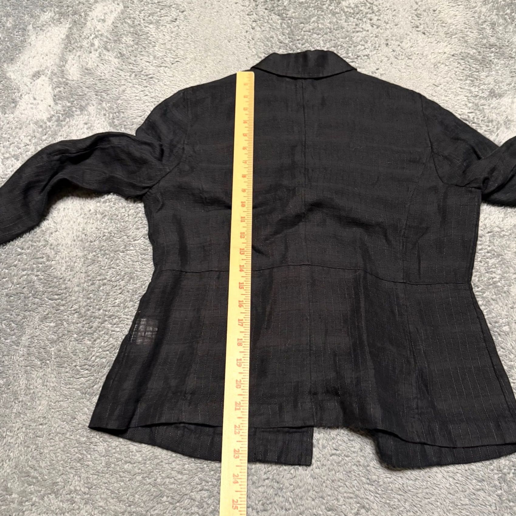 Eileen Fisher Eileen Fisher Blazer Shirt Jacket Womens Small Black Minimalist Lightweight Size S / US 4 / IT 40 - 6 Thumbnail