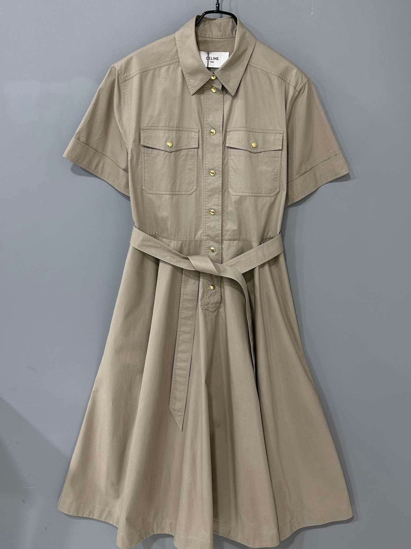 Celine Celine Beige Dress S Women Size S / US 4 / IT 40 - 1 Thumbnail