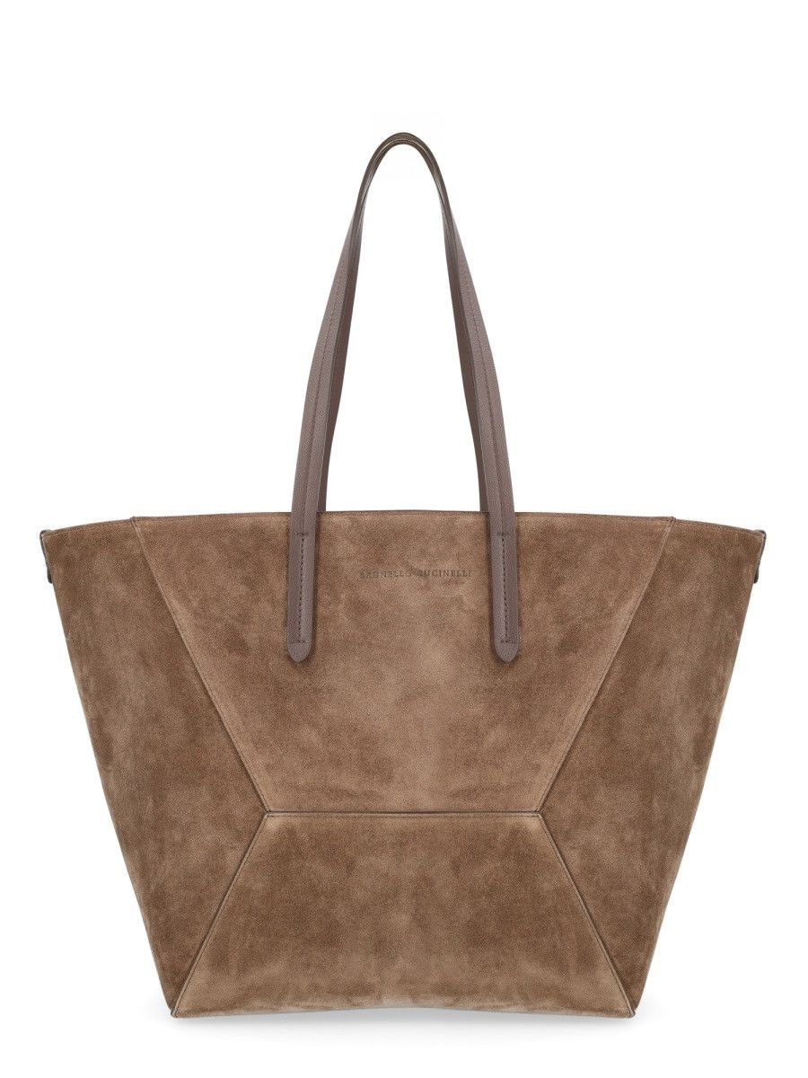 Brunello Cucinelli BRUNELLO CUCINELLI MAXI SHOPPING BAG - BROWN Size ONE SIZE - 1 Thumbnail