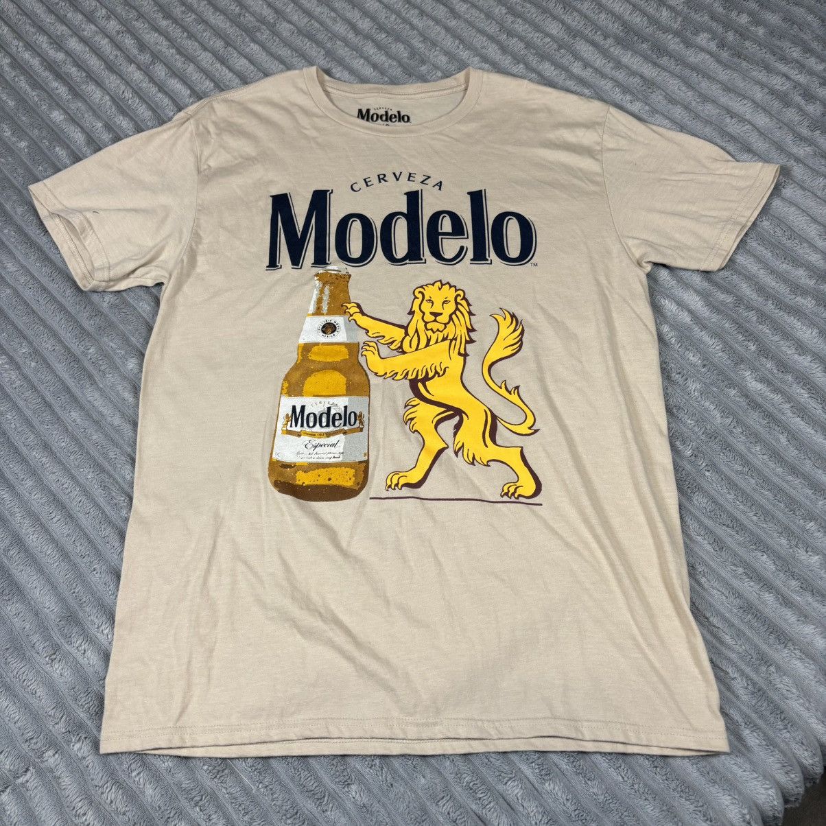 Other VINTAGE STYLE CERVEZA MODELO BEER T-shirt MENS Large Size US L / EU 52-54 / 3 - 1 Thumbnail