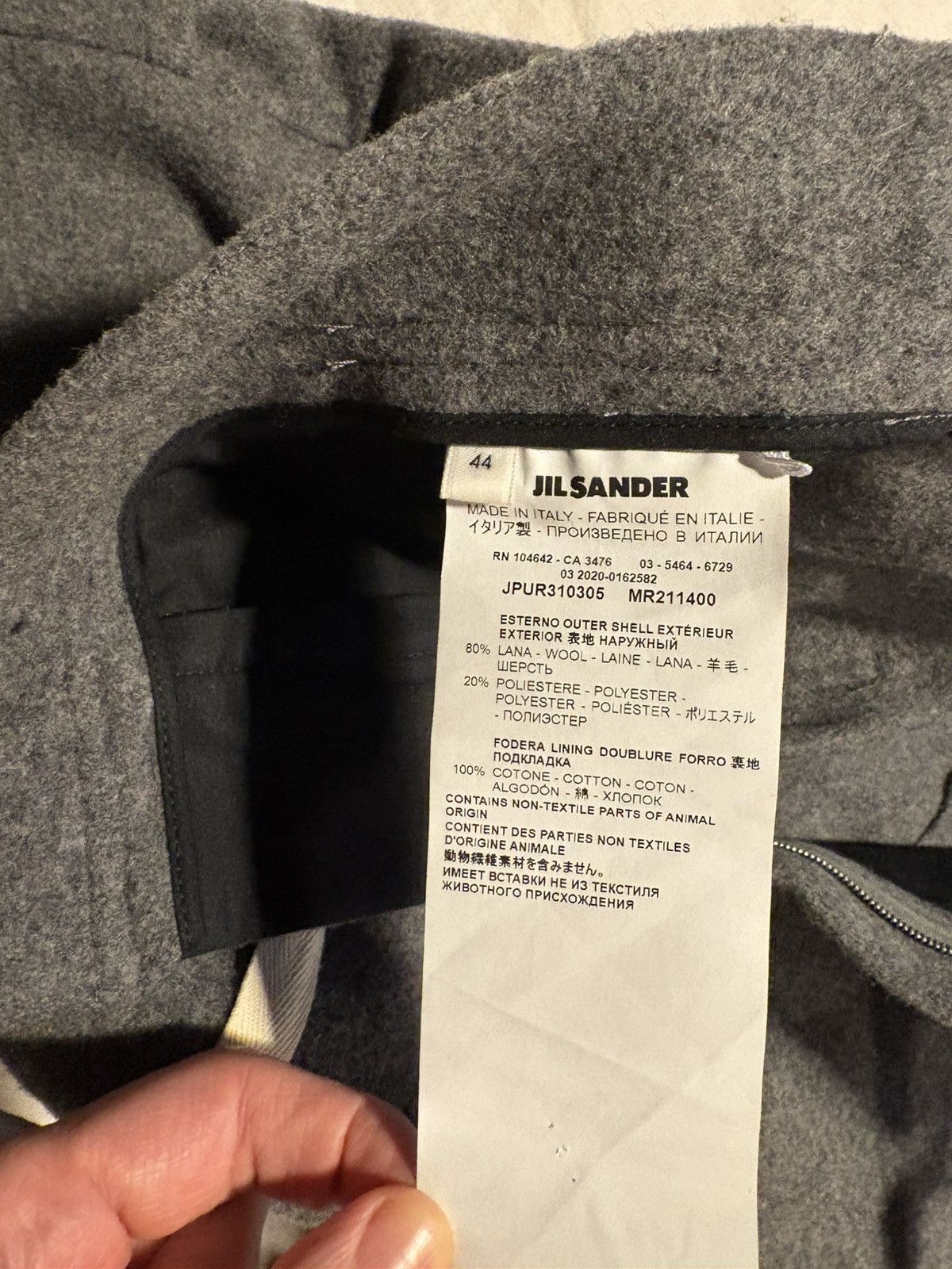 Jil Sander Jil Sander thick wool wide leg trousers. Size US 30 / EU 46 - 5 Thumbnail