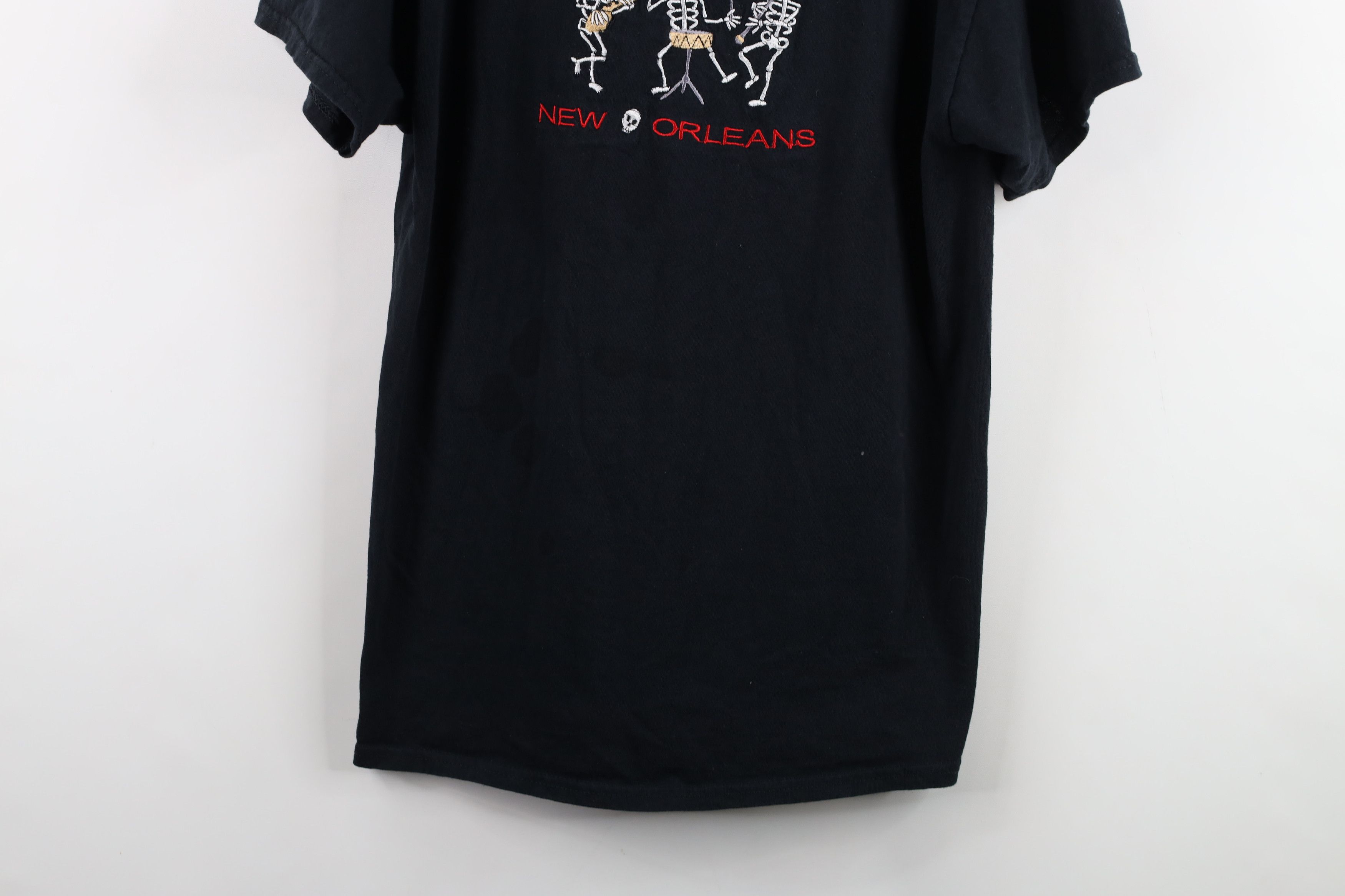 Vintage Vintage Streetwear Voodoo Jazz New Orleans Skeleton T-Shirt Size US L / EU 52-54 / 3 - 3 Thumbnail