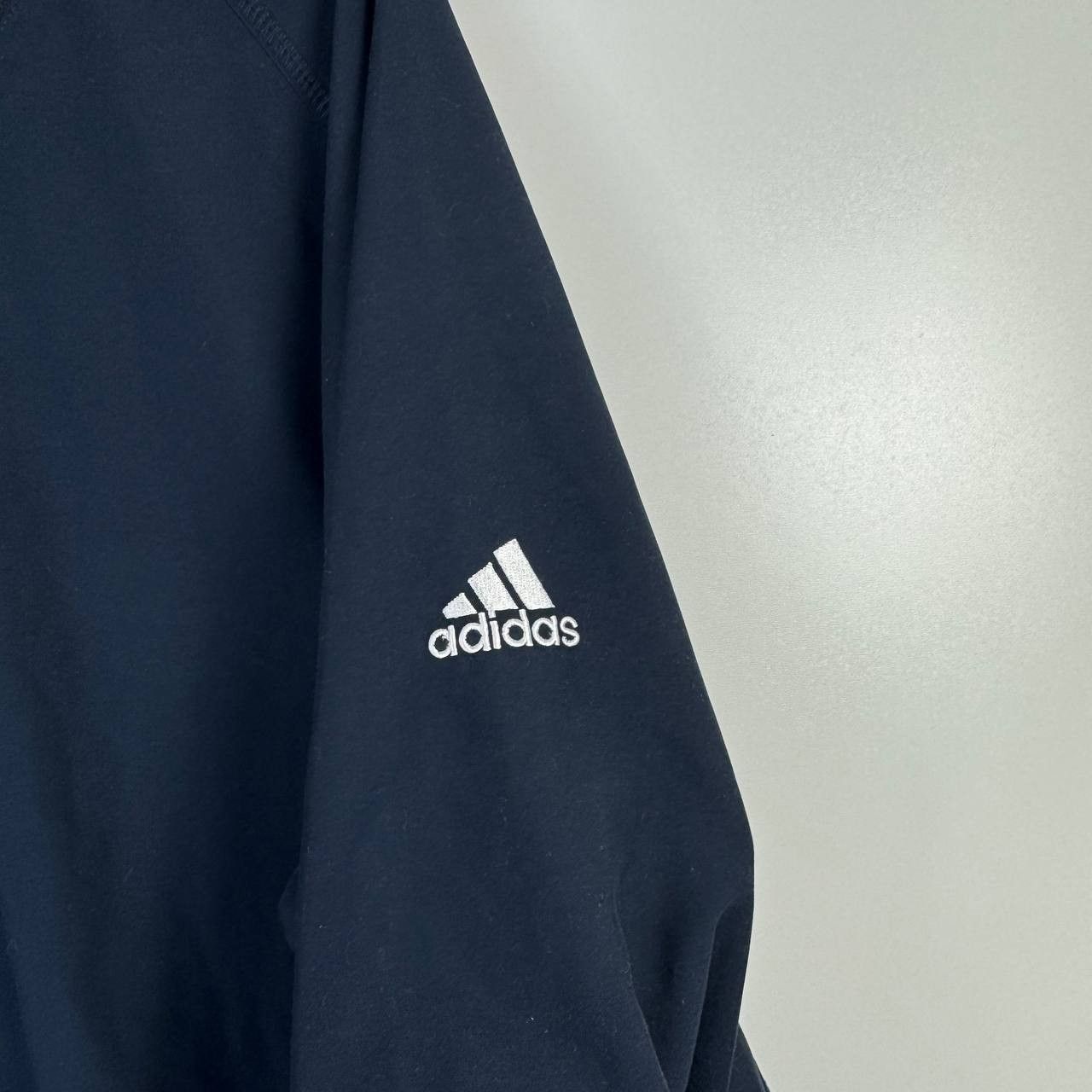 Adidas Adidas ClimaShell Windbreaker Jacket Navy Blue V Neck Mens L Size US L / EU 52-54 / 3 - 3 Thumbnail