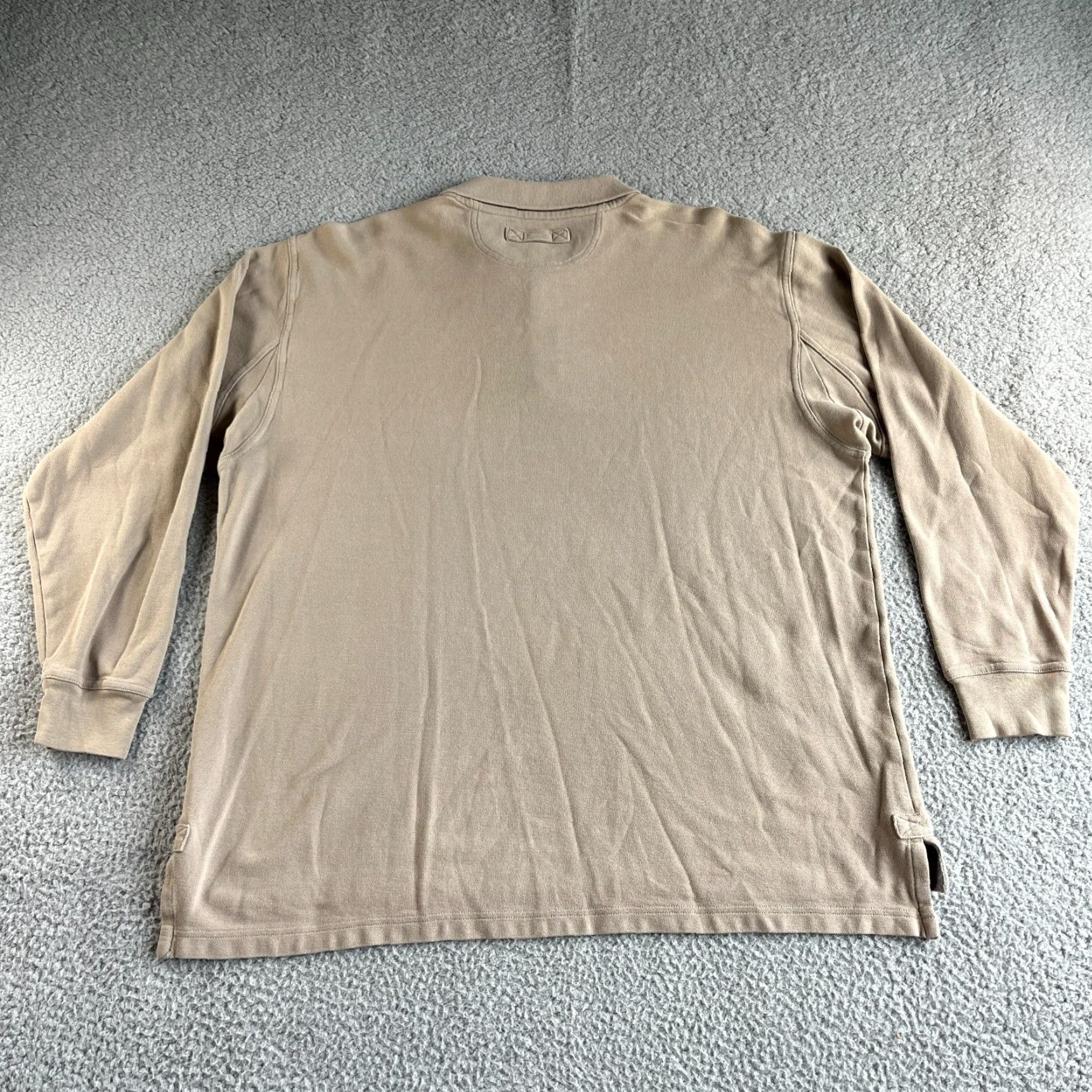 Vintage Duluth Polo Shirt Mens XL Beige Long Sleeve Cotton Knit All Seasons Breathable Heavyweight Casual Outdoor Golf Travel Workwear Size US XL / EU 56 / 4 - 7 Thumbnail
