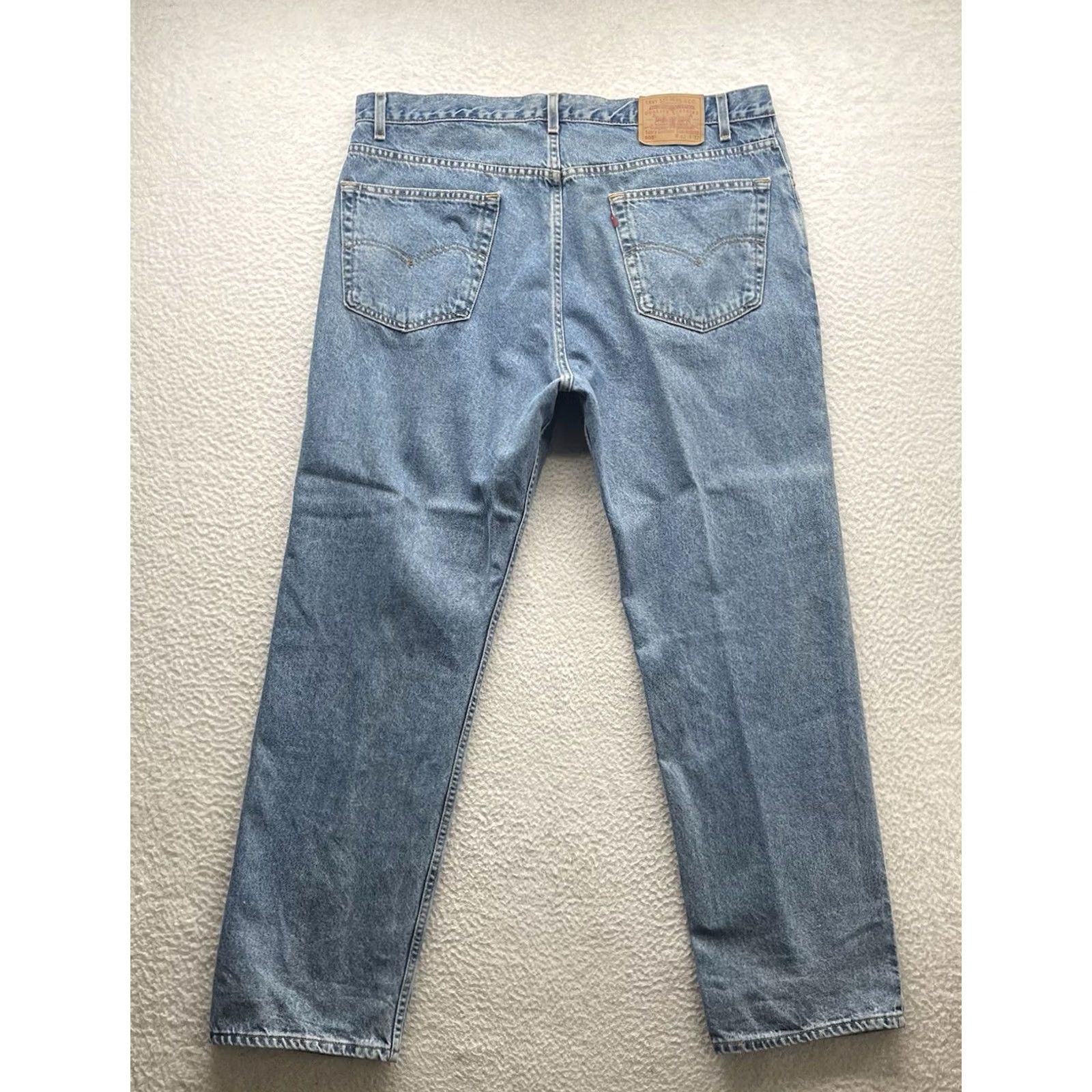 Levi's VINTAGE Levi's 505 Jeans Mens 42x32 Regular Fit Straight Leg Y2K Light Wash Blue Size US 42 / EU 58 - 6 Thumbnail
