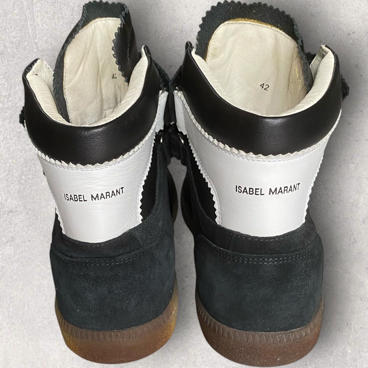 Isabel Marant Isabel Marant Black Suede Bilsy Wedge Sneakers Size US 9 / EU 42 - 4 Thumbnail