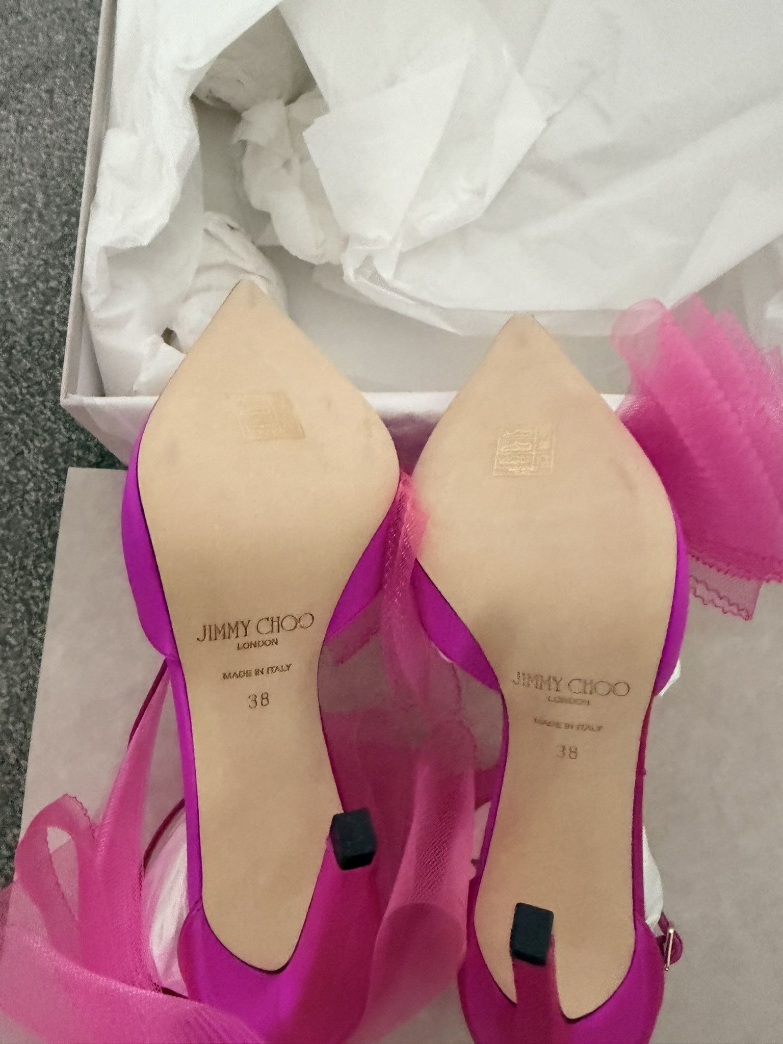 Jimmy Choo Jimmy Choo Averly 100 bow ankle strap pumps Size US 8 / IT 38 - 5 Thumbnail