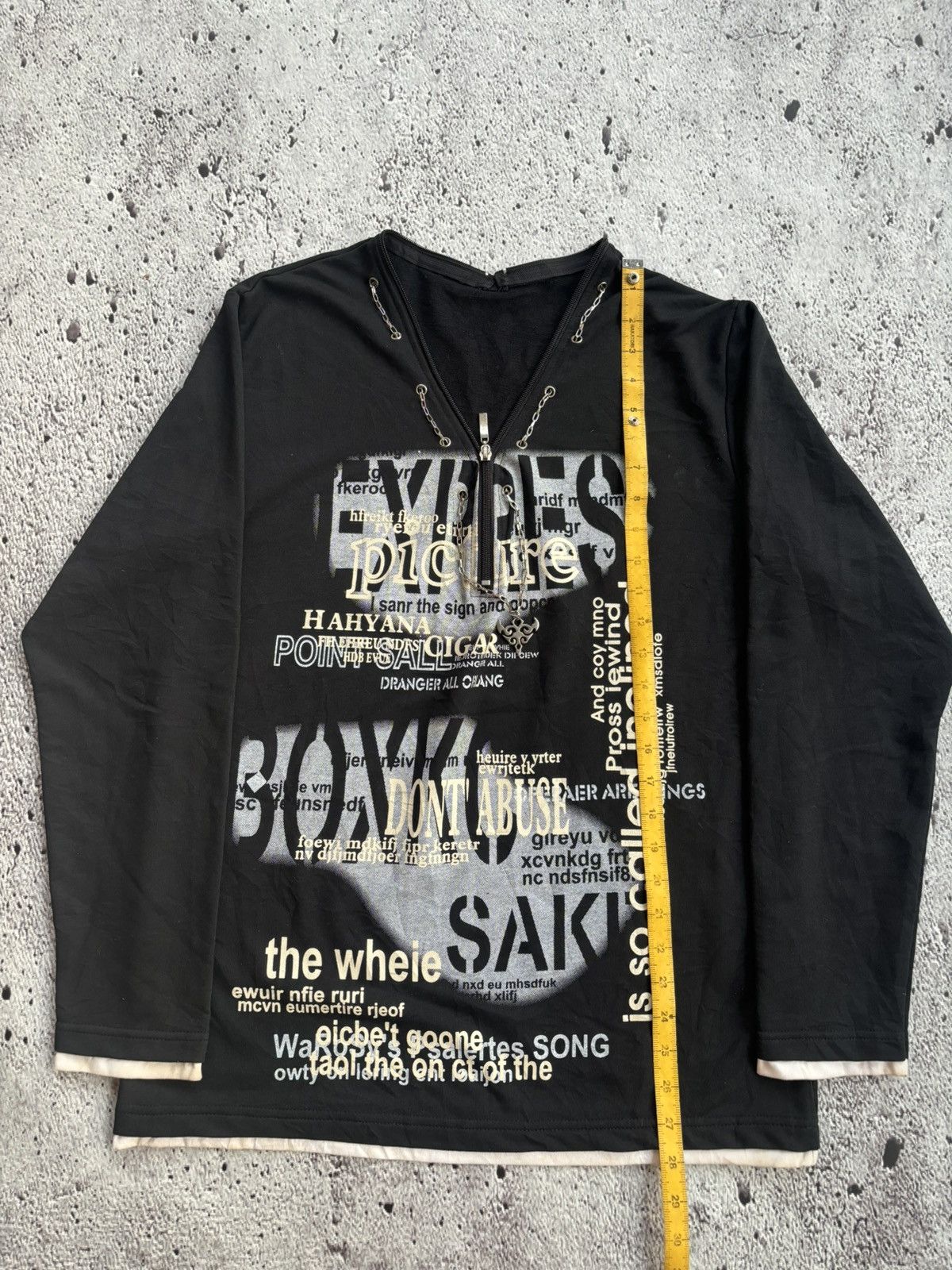 If Six Was Nine Y2k poem necklace punk style Longsleeve Size US L / EU 52-54 / 3 - 8 Thumbnail