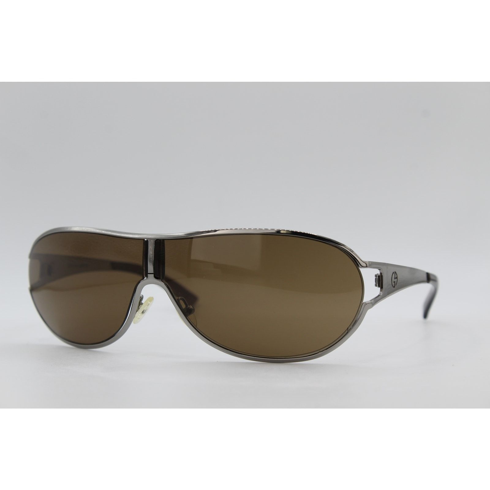 Giorgio Armani Giorgio Armani GA 187/S 8E9 Silver Aviator Sunglasses & Case Size ONE SIZE - 2 Thumbnail