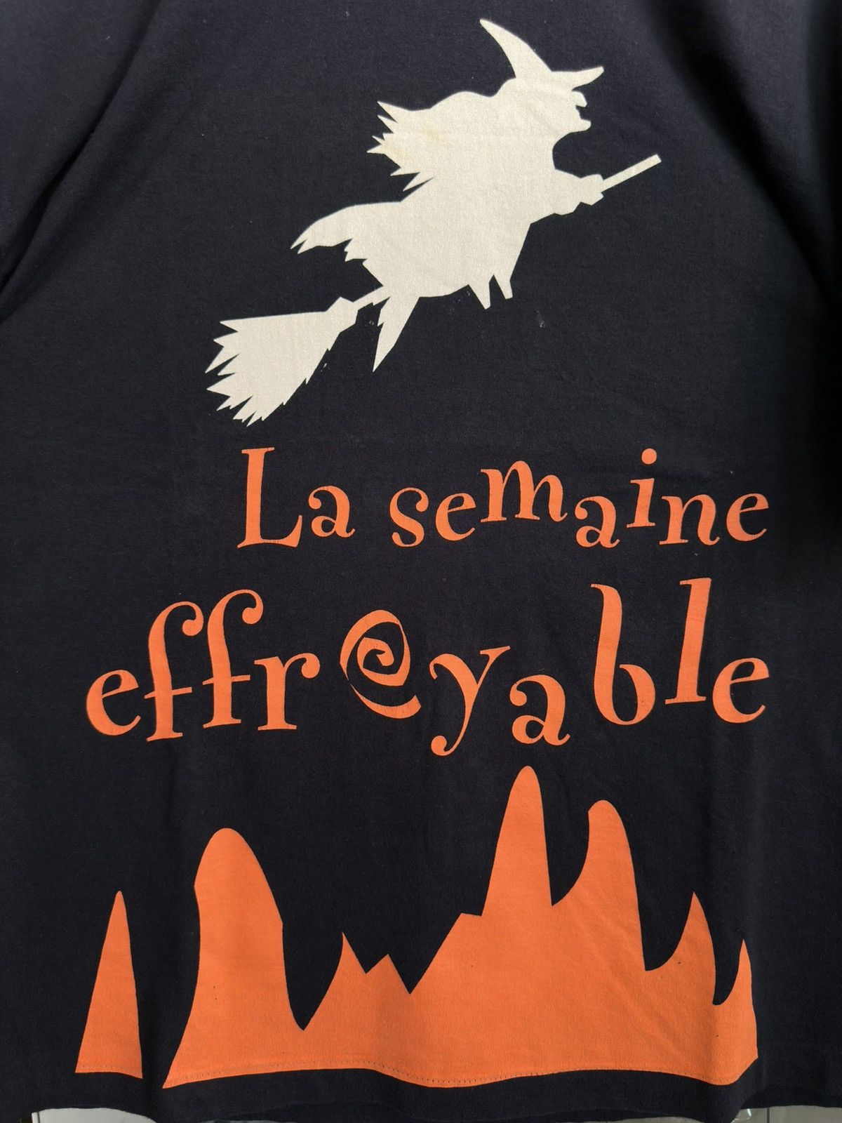 Vintage La Semaine Effroyable Halloween Screen Stars Single Stitch Size US XL / EU 56 / 4 - 2 Thumbnail