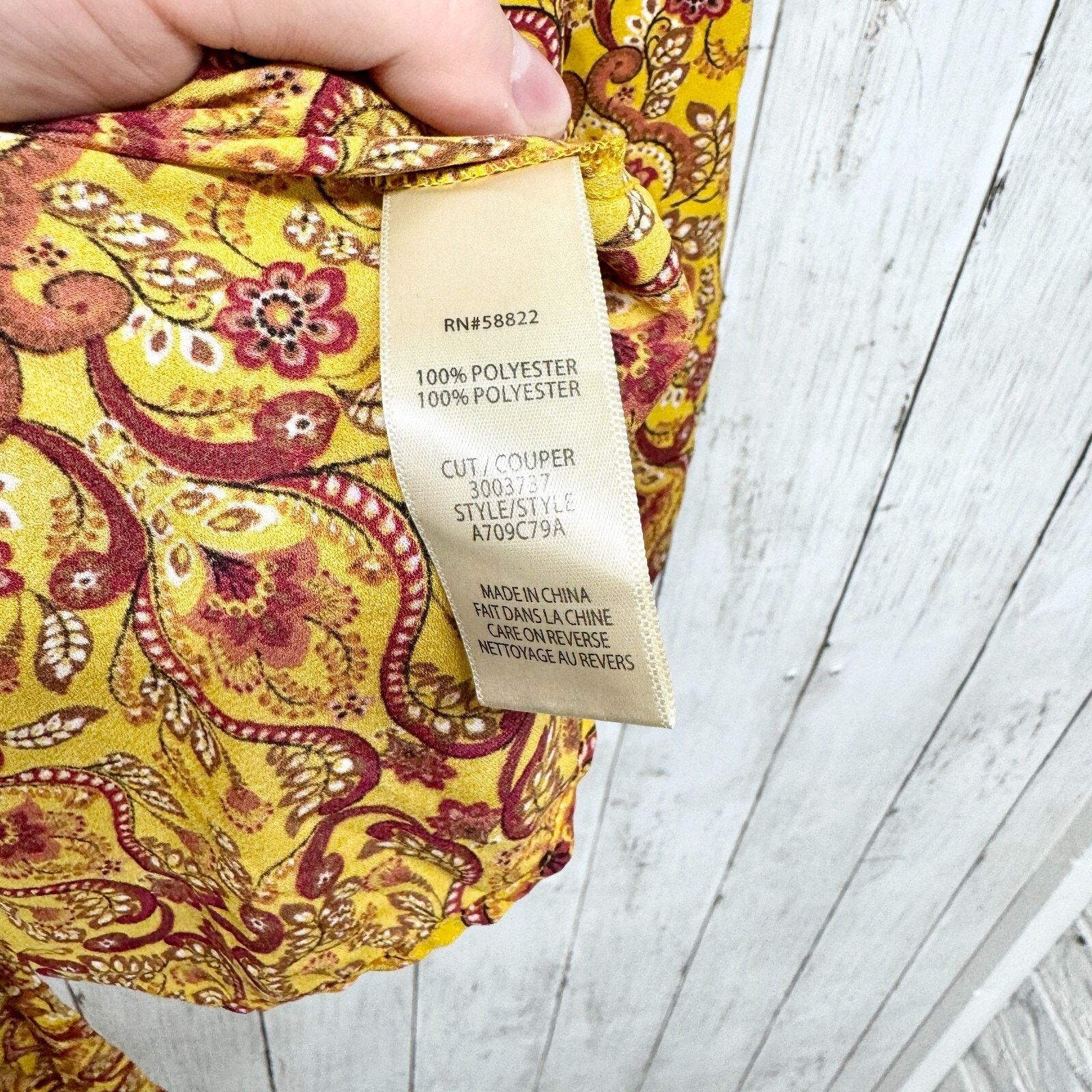 Other Max Studio Top Size Small Boho Blouse Deep V Neck Tie Waist Size S / US 4 / IT 40 - 3 Thumbnail