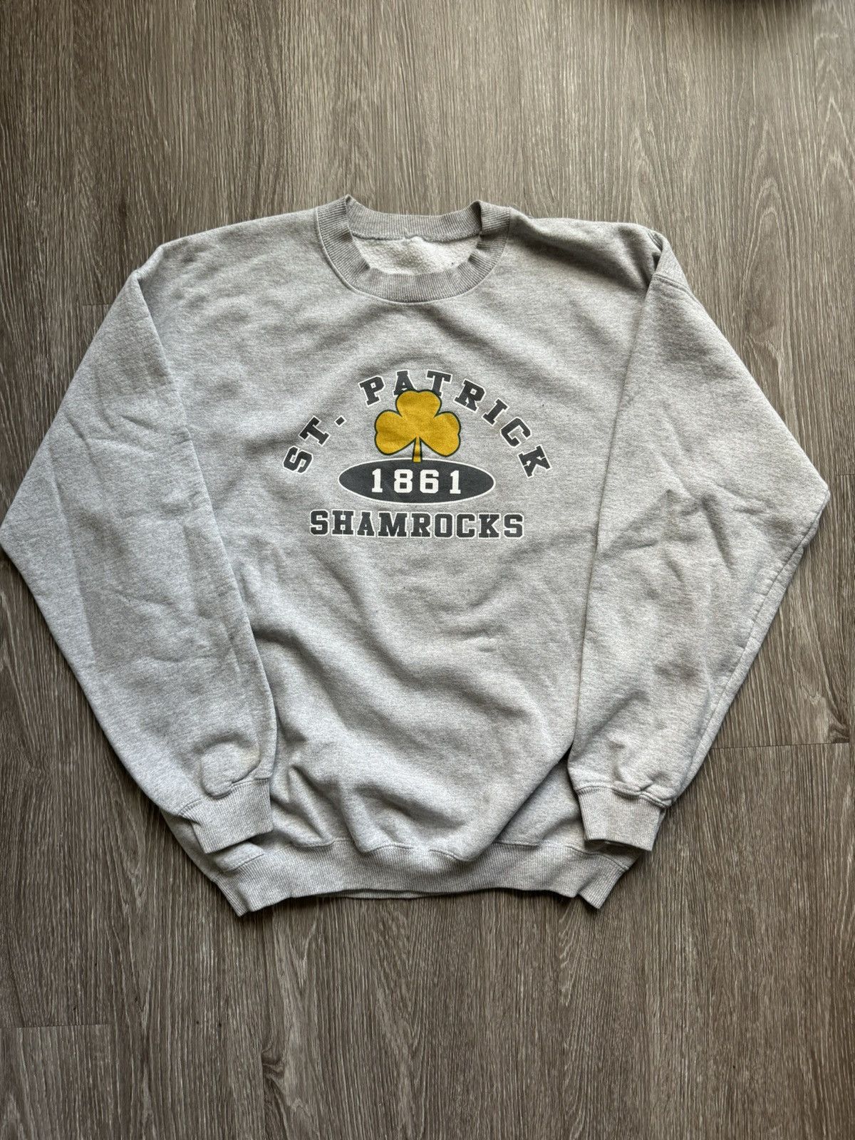 Vintage Vintage St. Patrick Shamrocks Sweatshirt Size US L / EU 52-54 / 3 - 1 Thumbnail