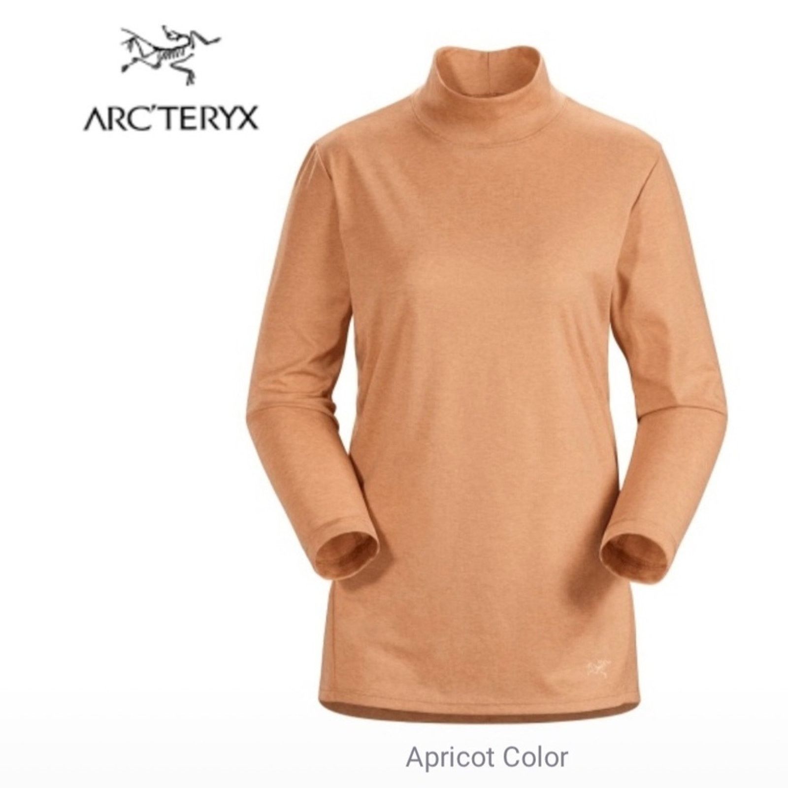 Arc'teryx Arc'teryx Lumin Mock Neck High Neck Turtle Neck Top Orange S Size S / US 4 / IT 40 - 1 Thumbnail