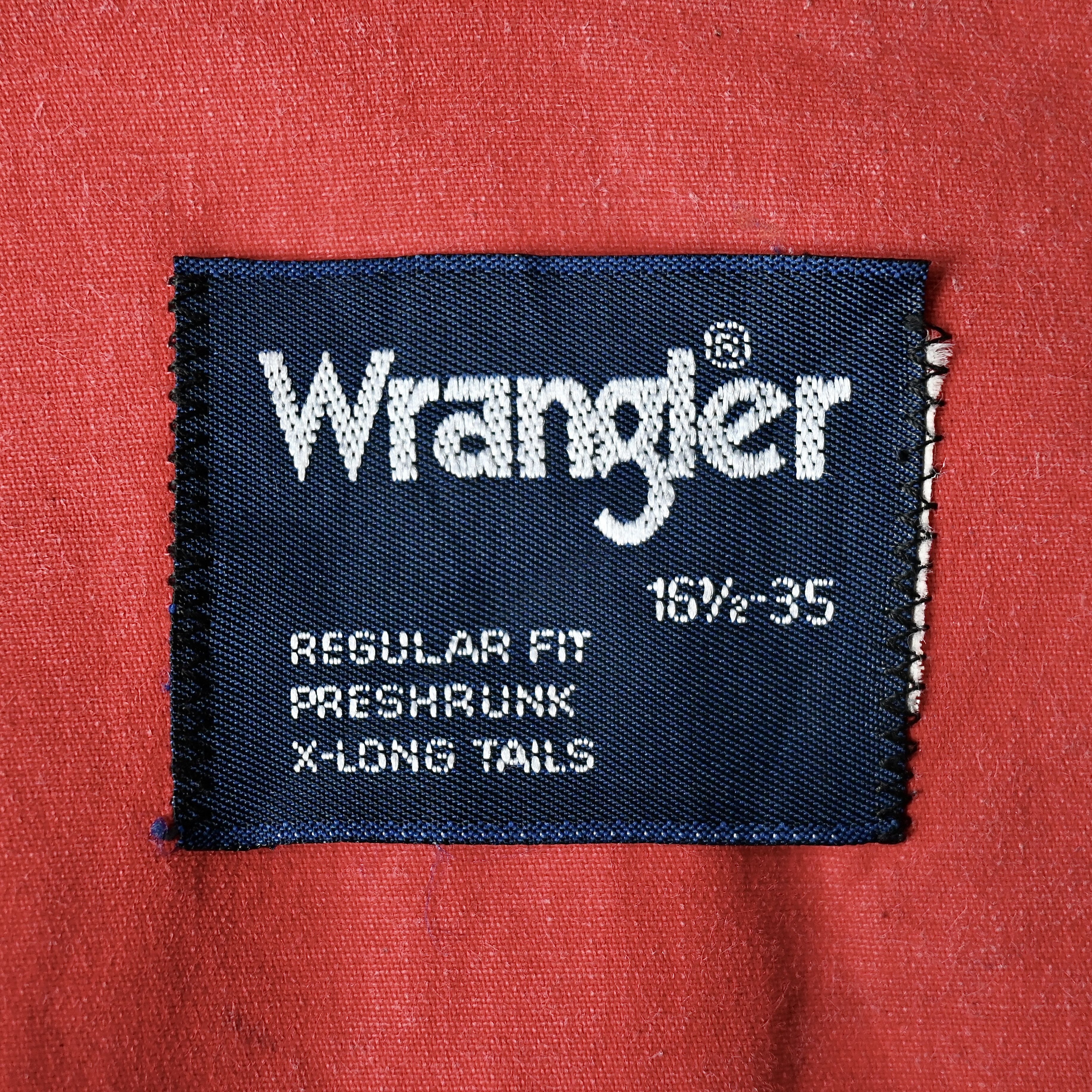 Vintage VTG Wrangler brushpopper shirt Aztec Navajo poppy red 16.5 Size US L / EU 52-54 / 3 - 17 Thumbnail