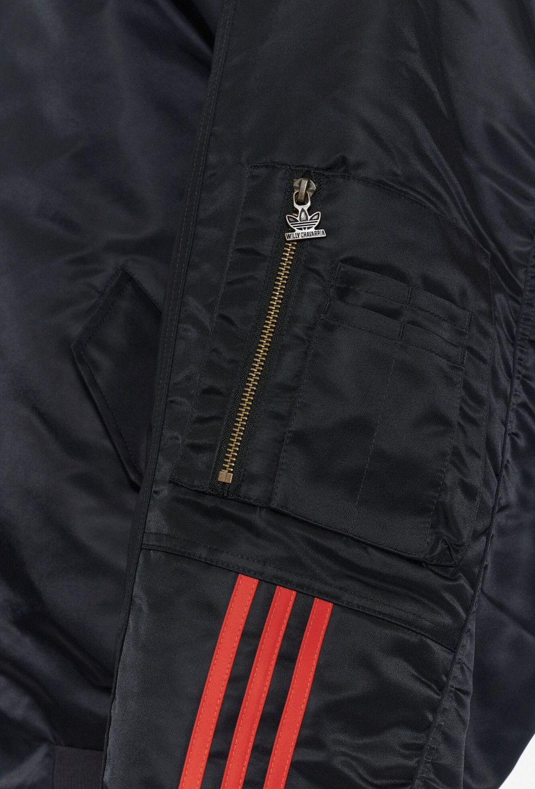 Adidas × Willy Chavarria Last Adidas x Willy Chavarria Satin Bomber Jacket Size US L / EU 52-54 / 3 - 3 Thumbnail