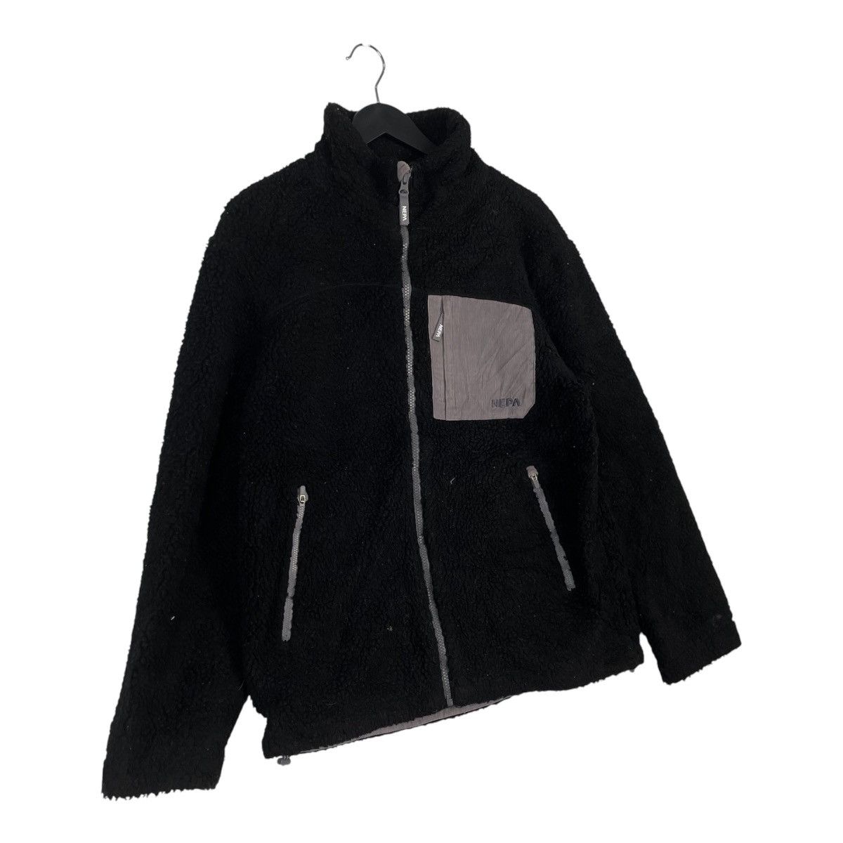 Designer × Vintage Vintage Nepa X Pocket Sherpa Deep Pile Fleece Jacket Hoodie Size US M / EU 48-50 / 2 - 2 Thumbnail