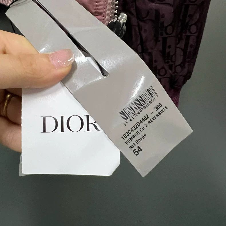 Dior Dior Burgundy full-print old flower double-sided zipper jac Size US L / EU 52-54 / 3 - 8 Thumbnail