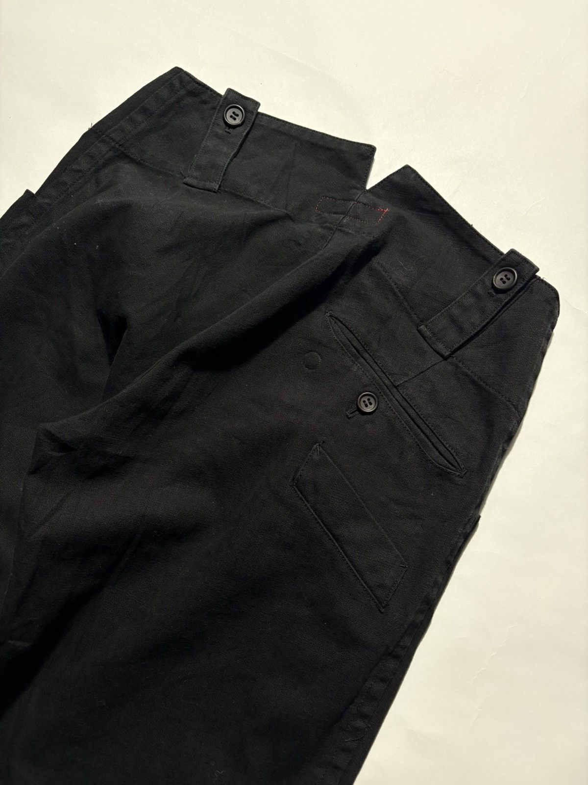 Y's Y’s YOHJI YAMAMOTO CROPPED BLACK PANTS Size 31" - 4 Thumbnail
