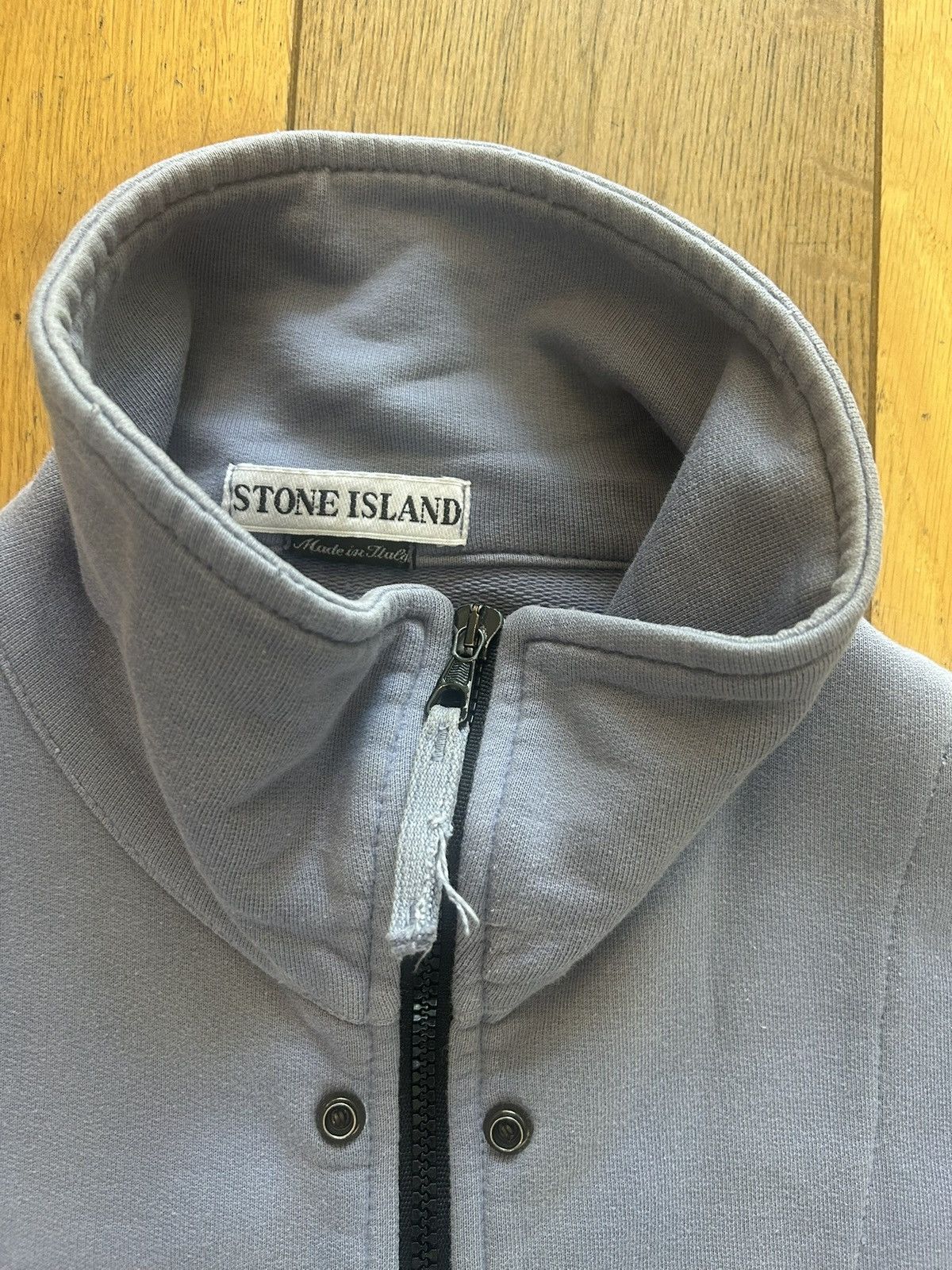 Stone Island Stone Island SS1996 Lilac Full-Zip Sweatshirt Size US L / EU 52-54 / 3 - 6 Thumbnail