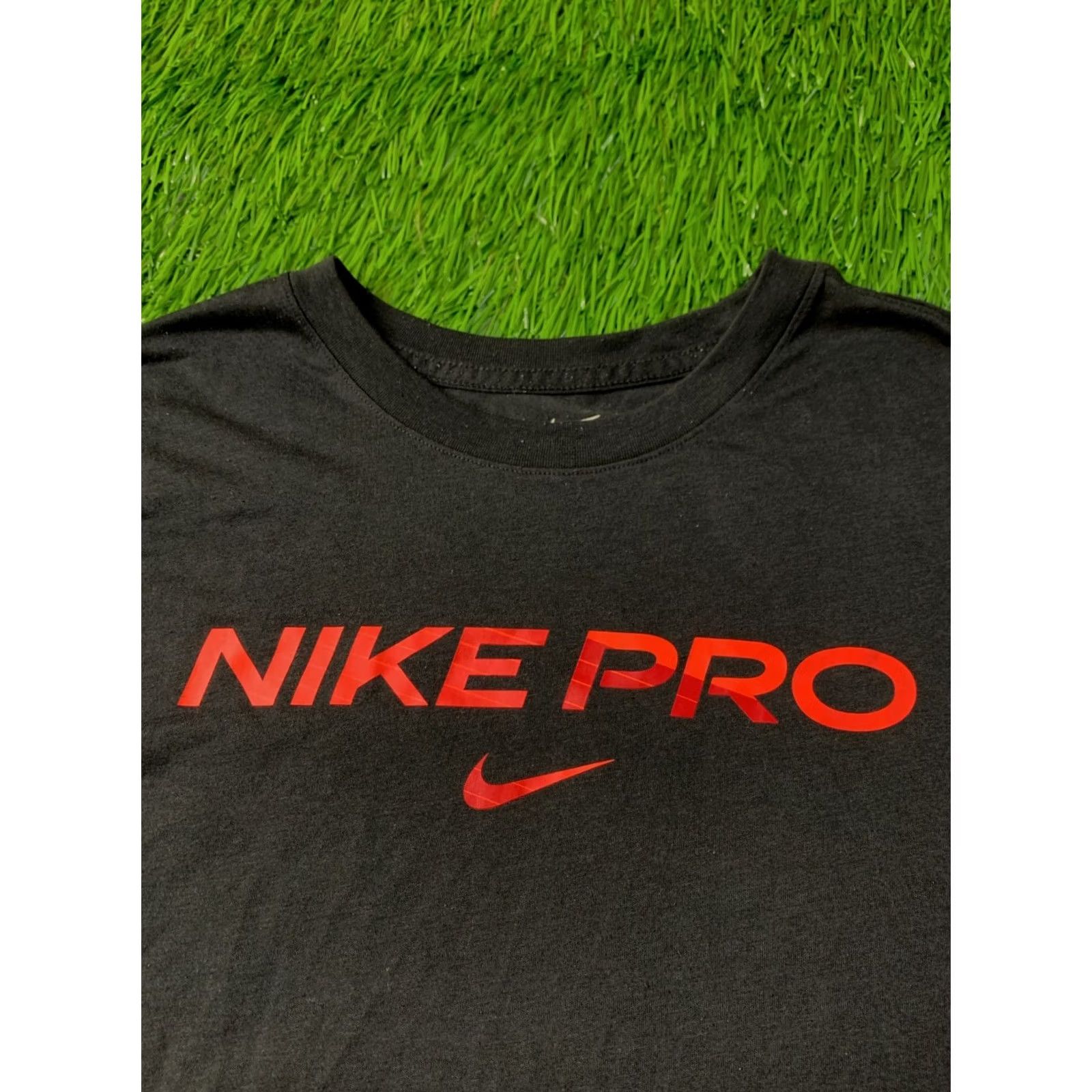 Nike Nike Pro Dri-Fit Casual Shirt Jersey T-Shirt Tee XL Black Men Short Sleeve Crew Neck Sports CrossFit Shirt Mens Size US XL / EU 56 / 4 - 3 Thumbnail
